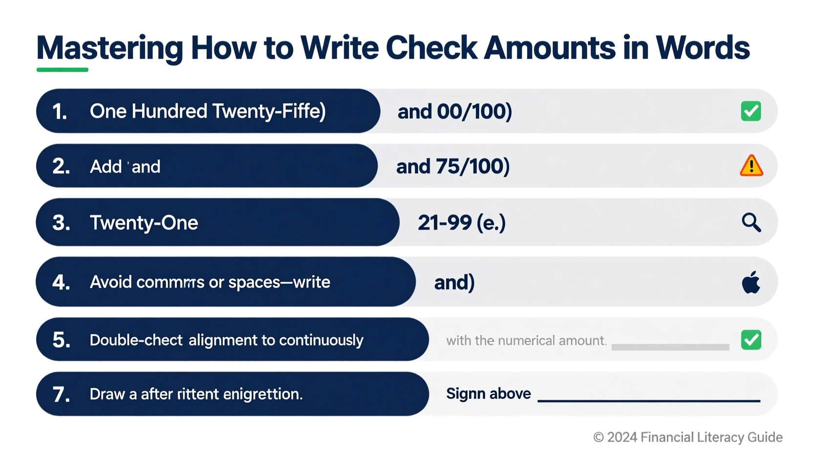mastering how to write out check amounts in words a clear step by step guide