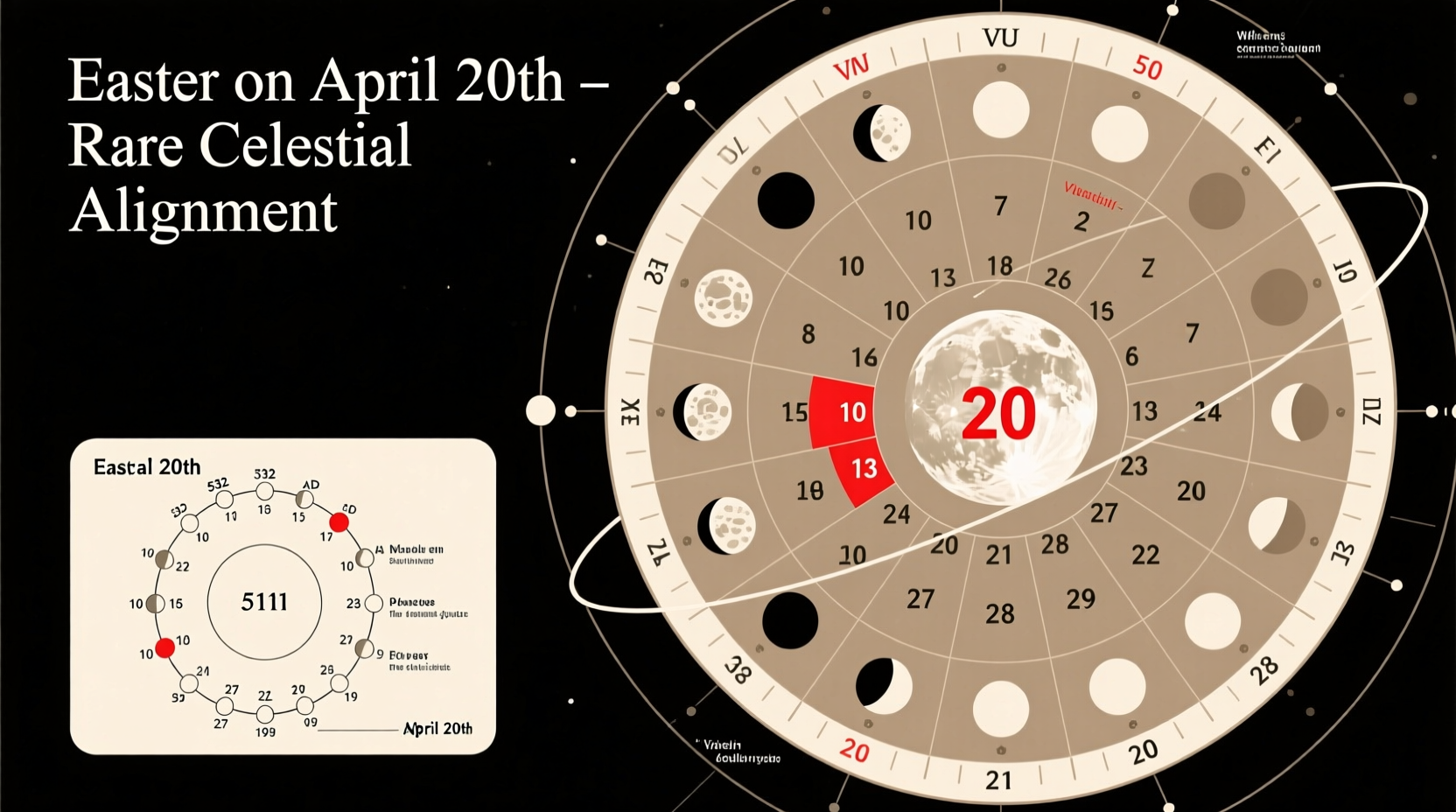 how many times does easter fall on april 20th