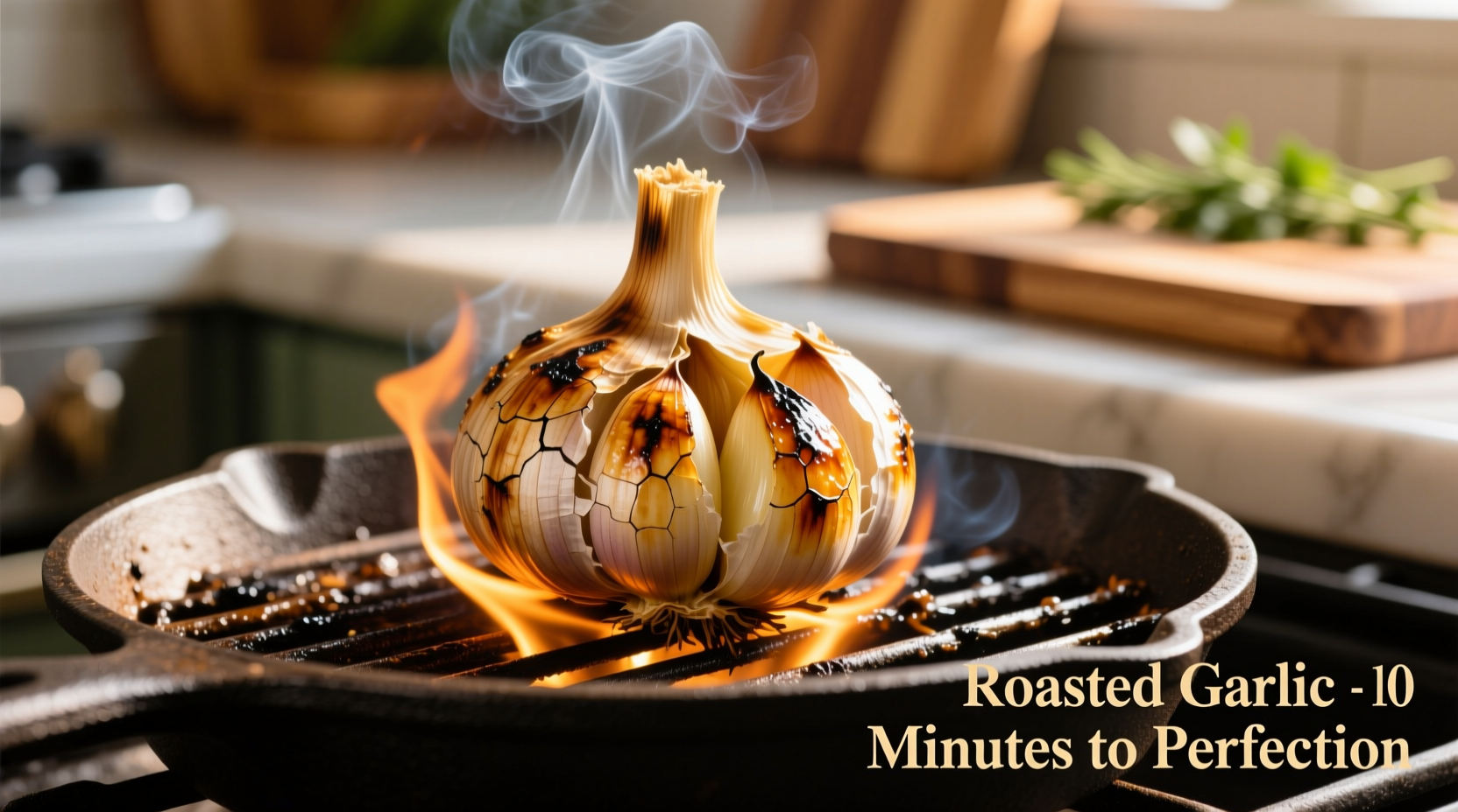 roasting a head of garlic