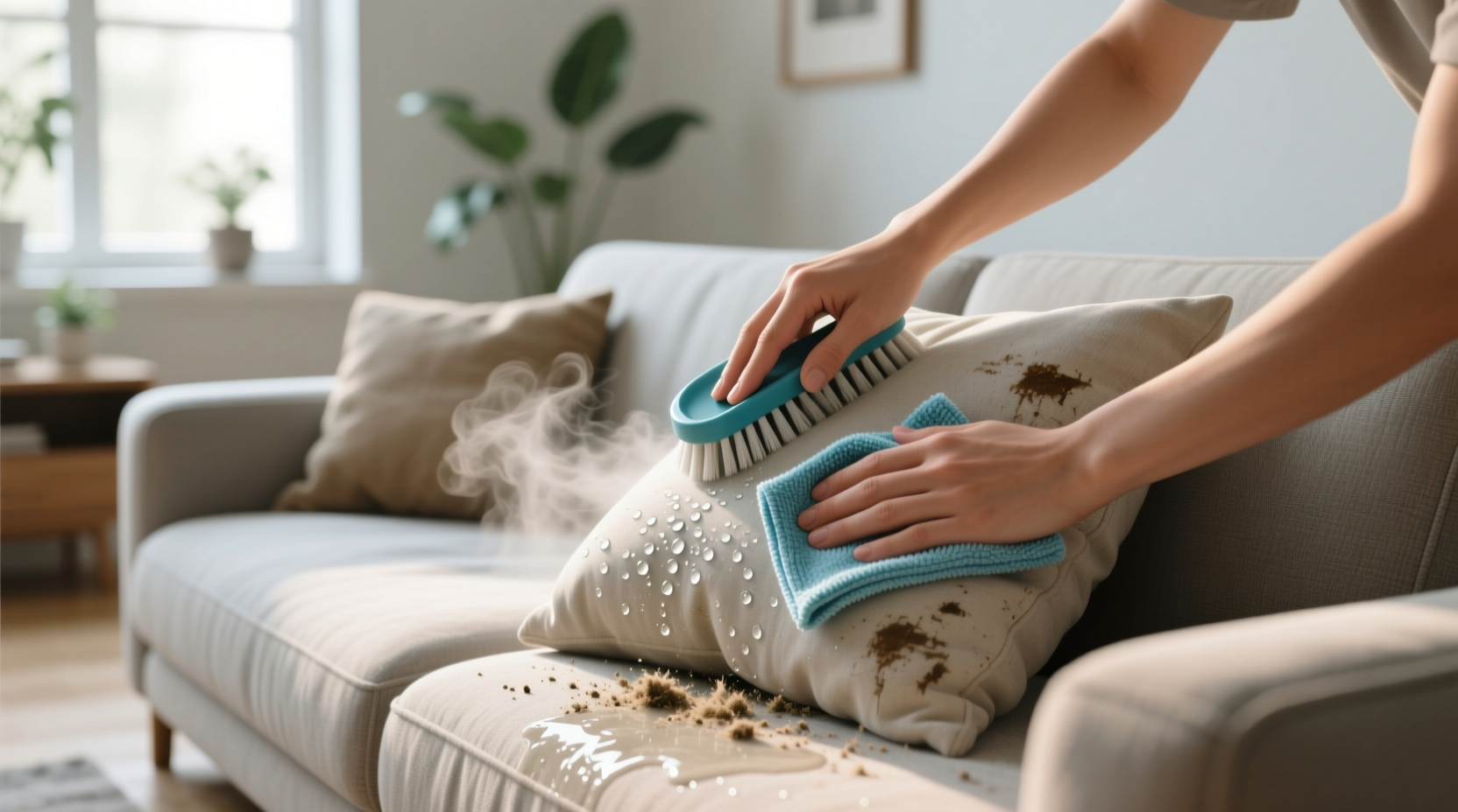 how to clean couch cushions
