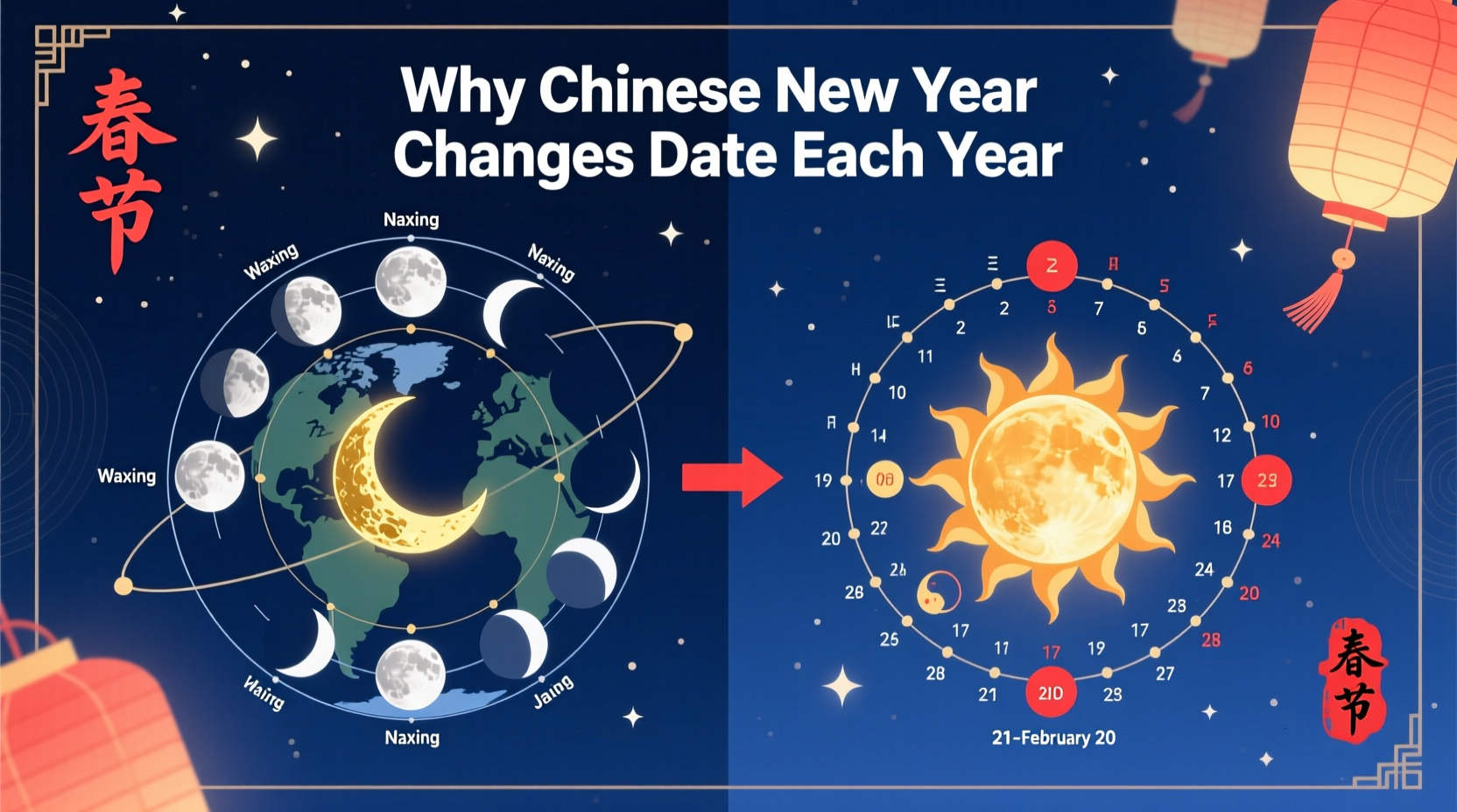 why does chinese new year change date each year