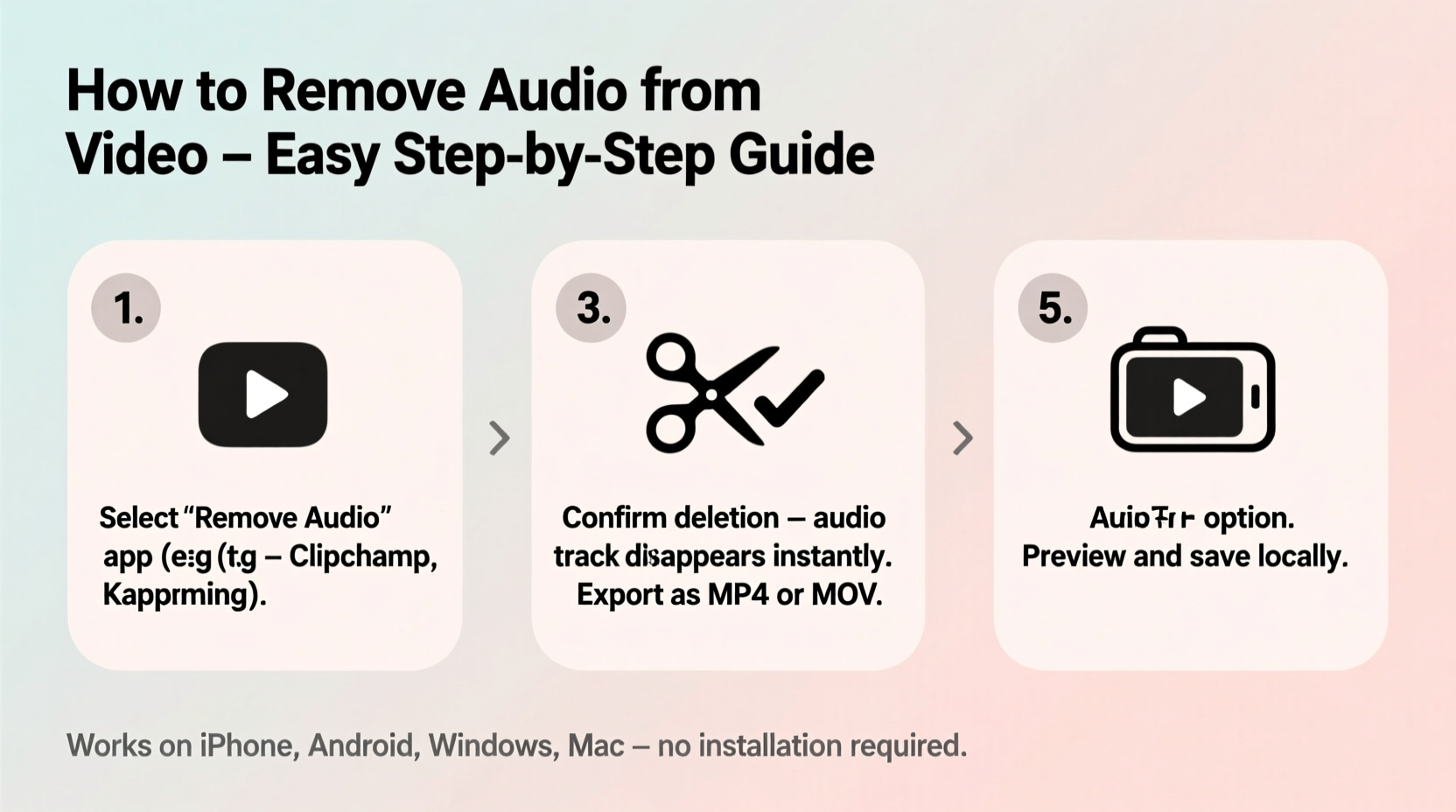 how to remove audio from a video easily step by step guide for any device