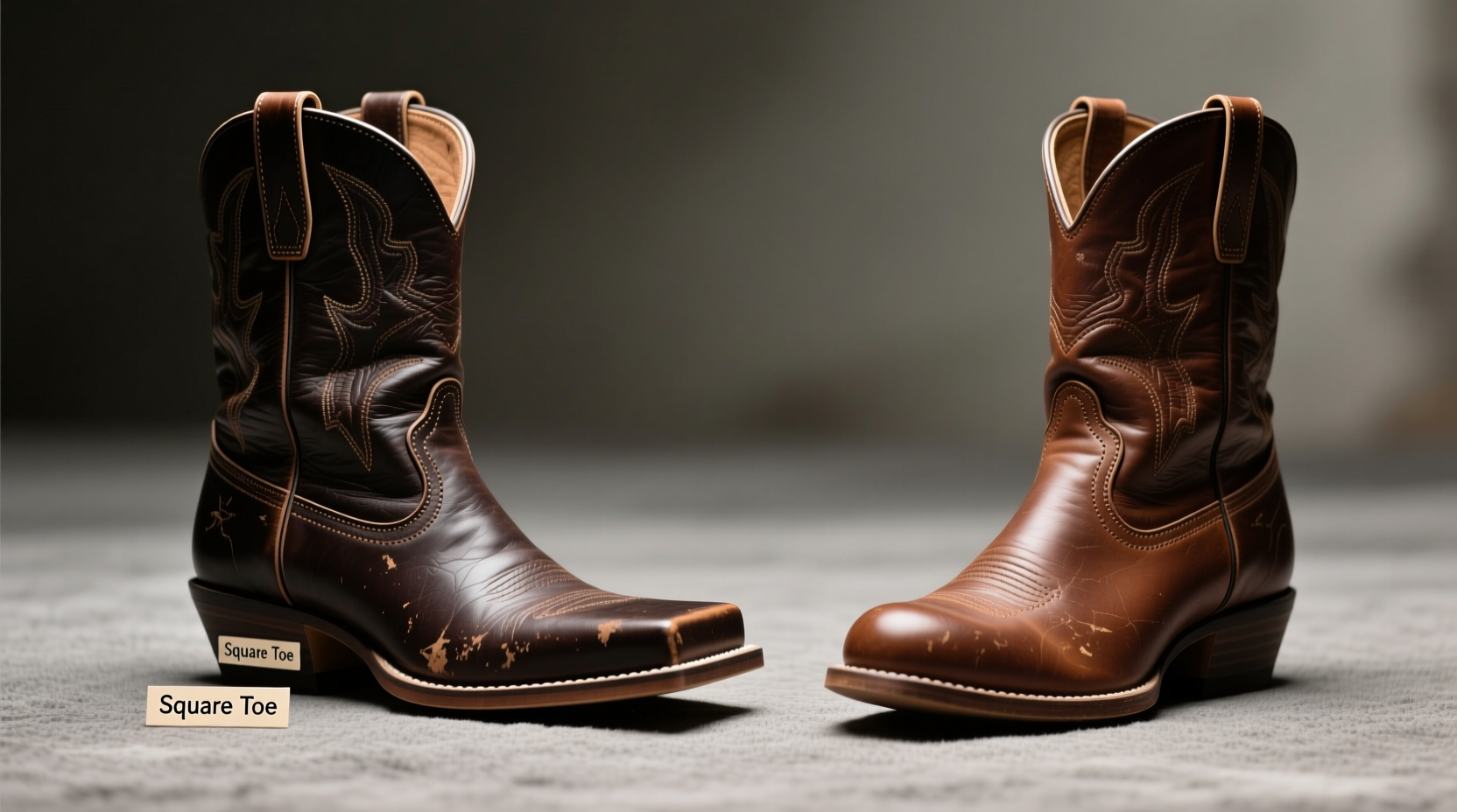 square toe vs round toe cowboy boots does the toe shape actually matter