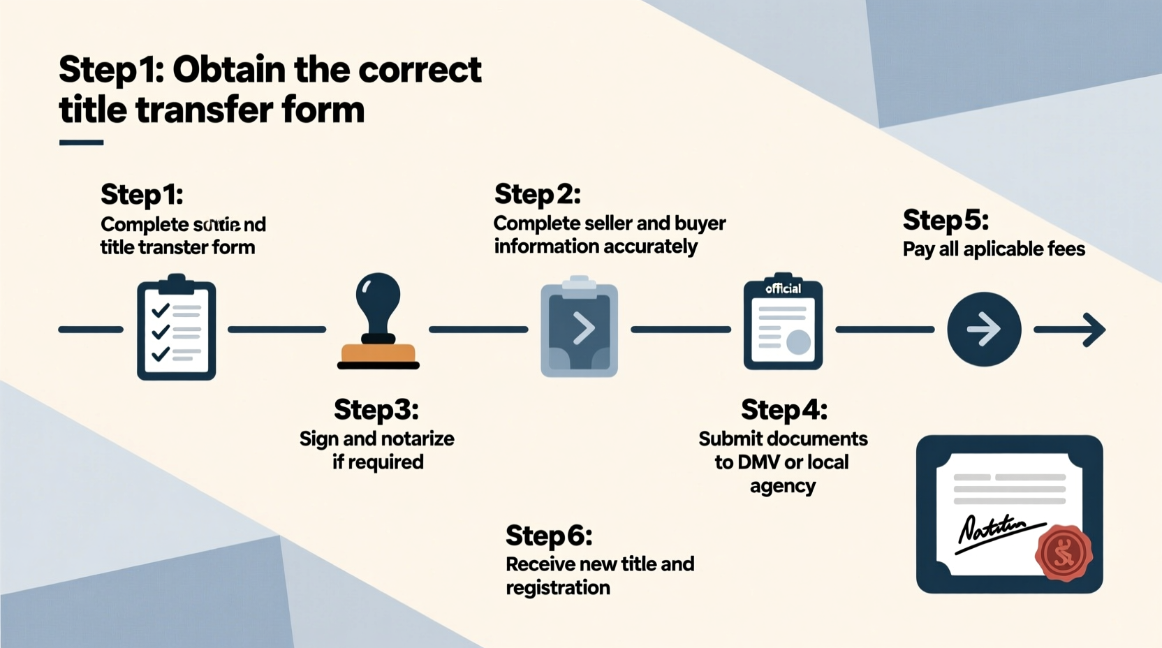 step by step guide to transferring a vehicle title smoothly and legally