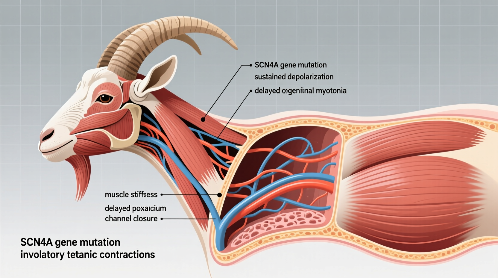 why do goats get stiff understanding congenital myotonia