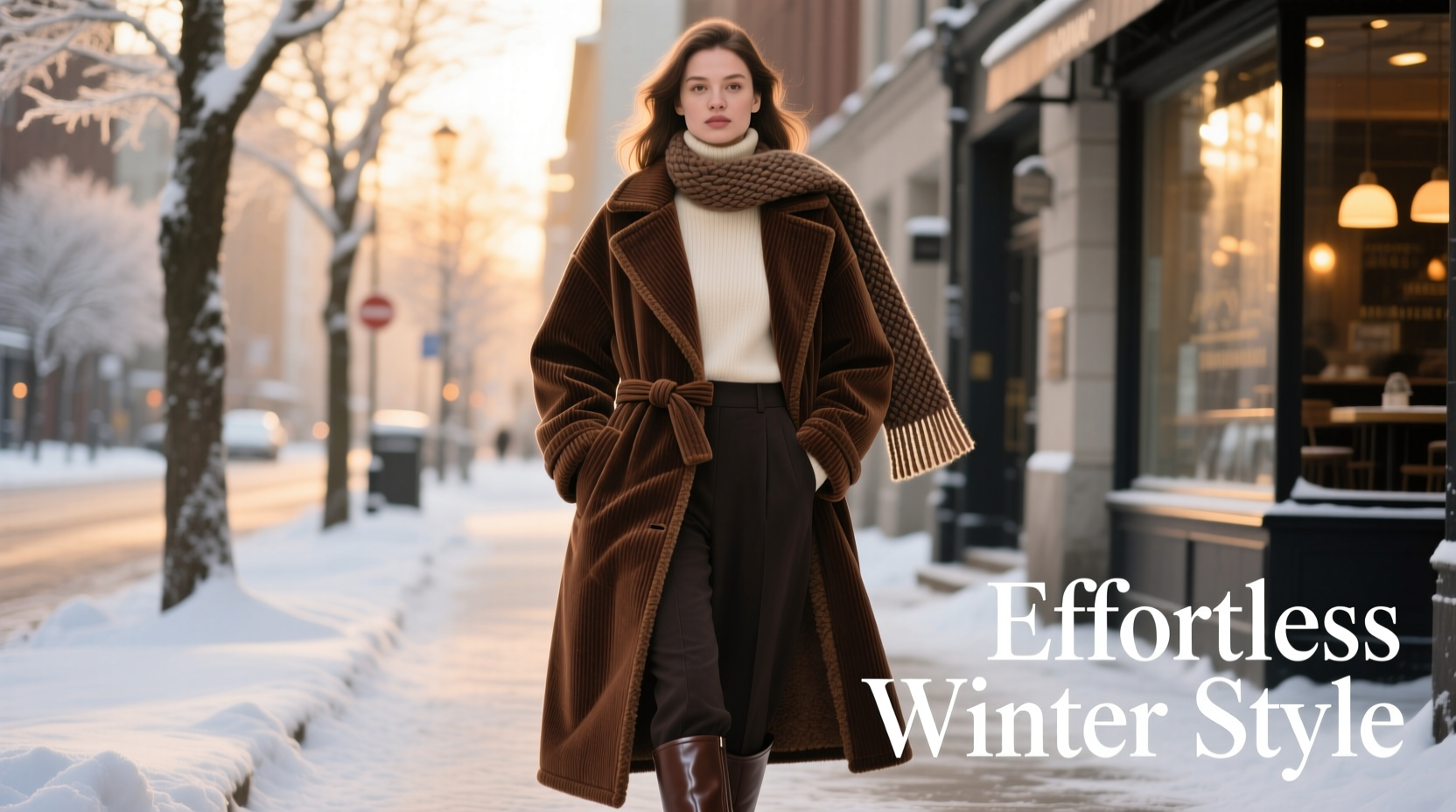 effortless winter looks how to style a corduroy fleece lined coat for ultimate warmth and style