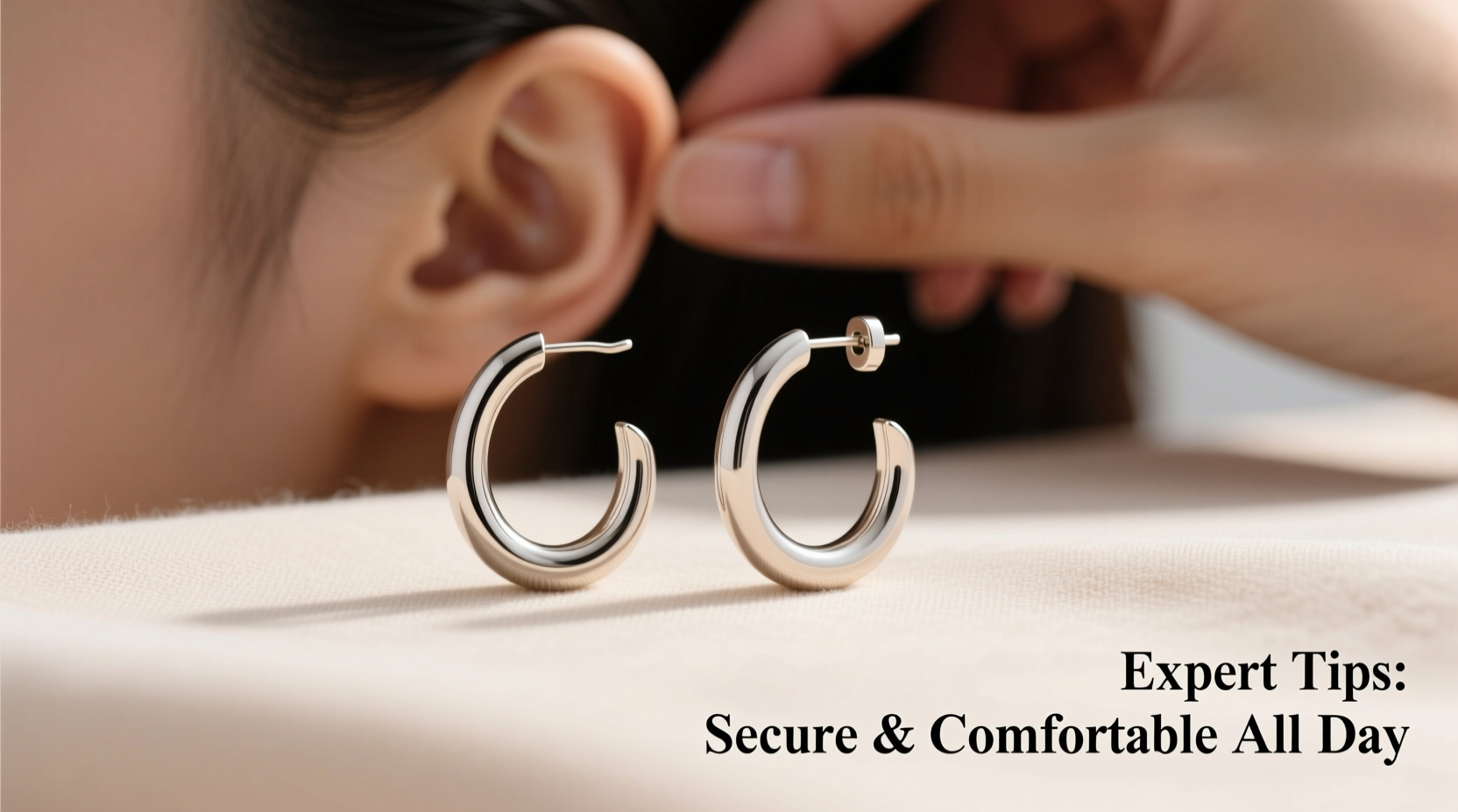 expert tips to keep your c shaped hoop earrings secure and comfortable all day