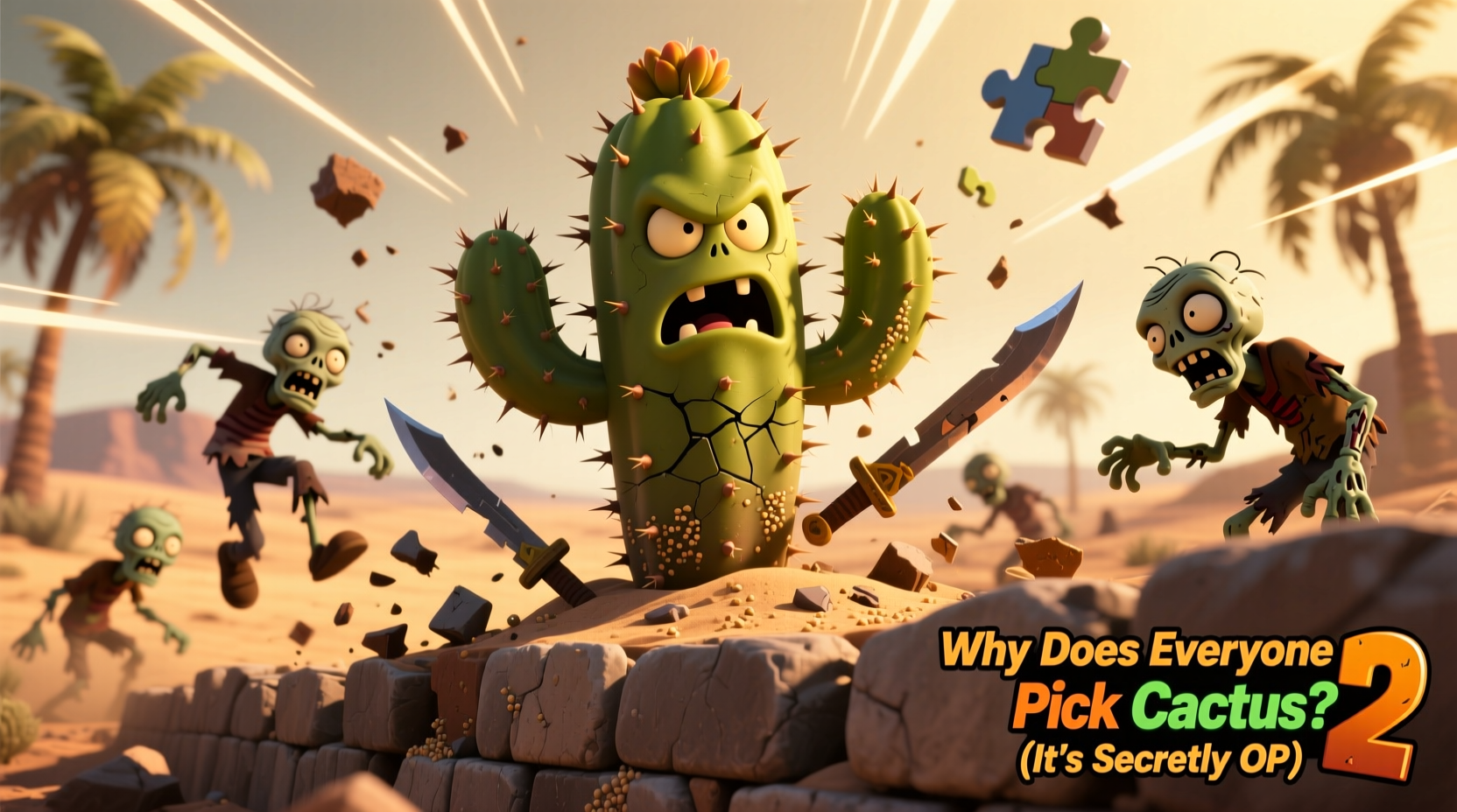why does everyone pick cactus in plants vs zombies 2 is it secretly op