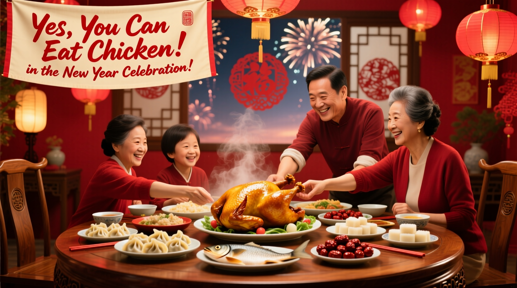 can you eat chicken in new year