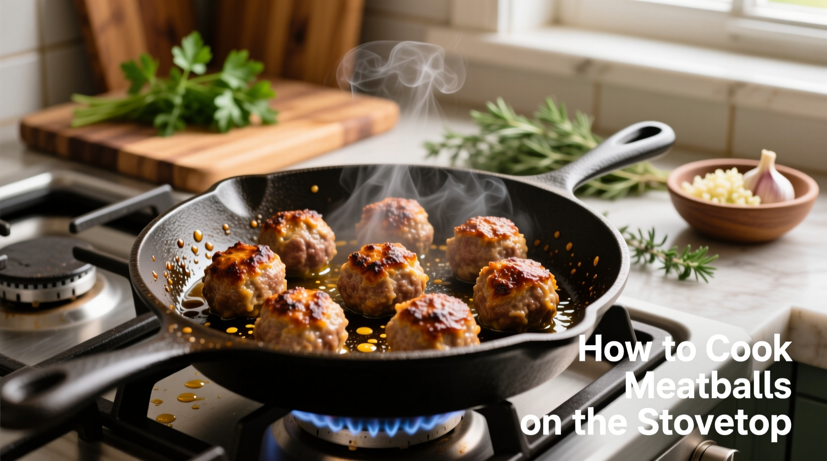 how to cook meatballs on the stovetop