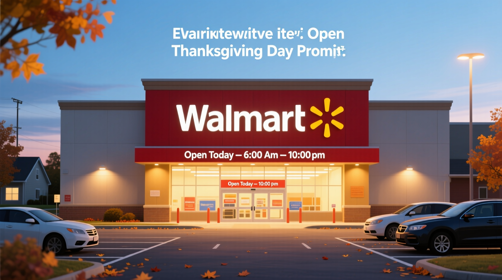 is walmart open today on thanksgiving day