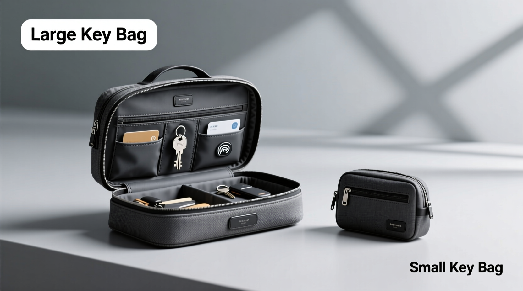 large key bag vs small key bag which one actually holds more without being bulky