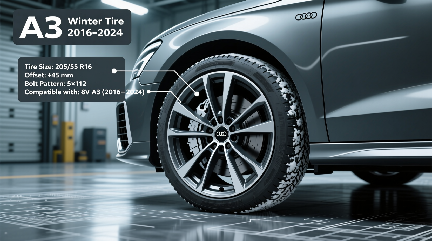 A3 8V Winter Tire Fitment: Exact Sizes, Offsets & Compatibility