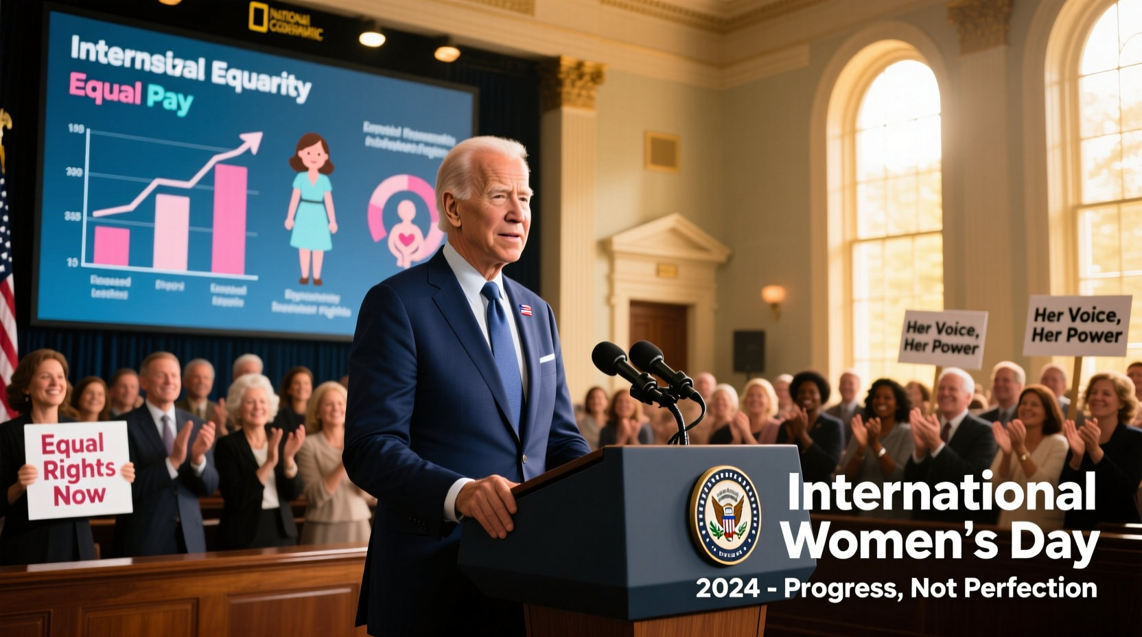 joe biden womens day speech