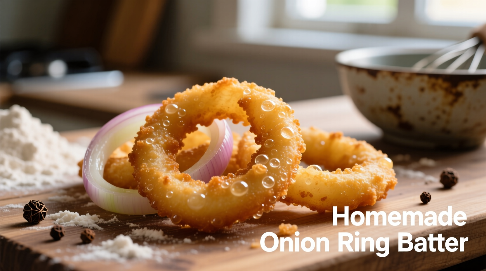 homemade onion ring batter