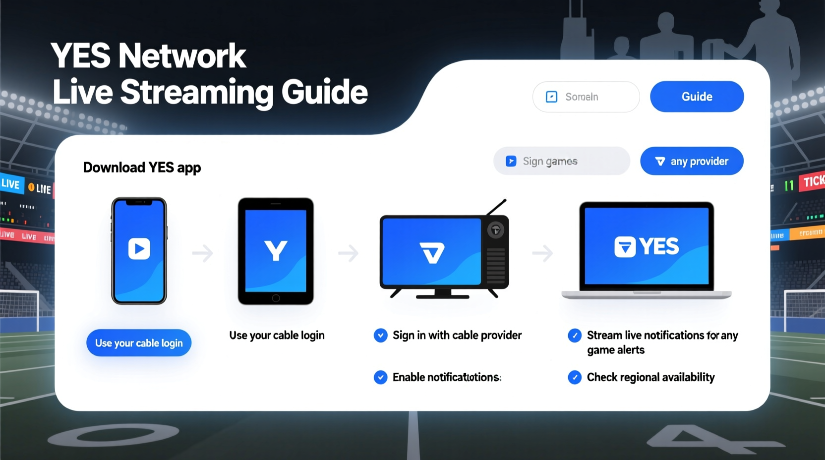 how to watch yes network easy streaming options and tips for live sports fans