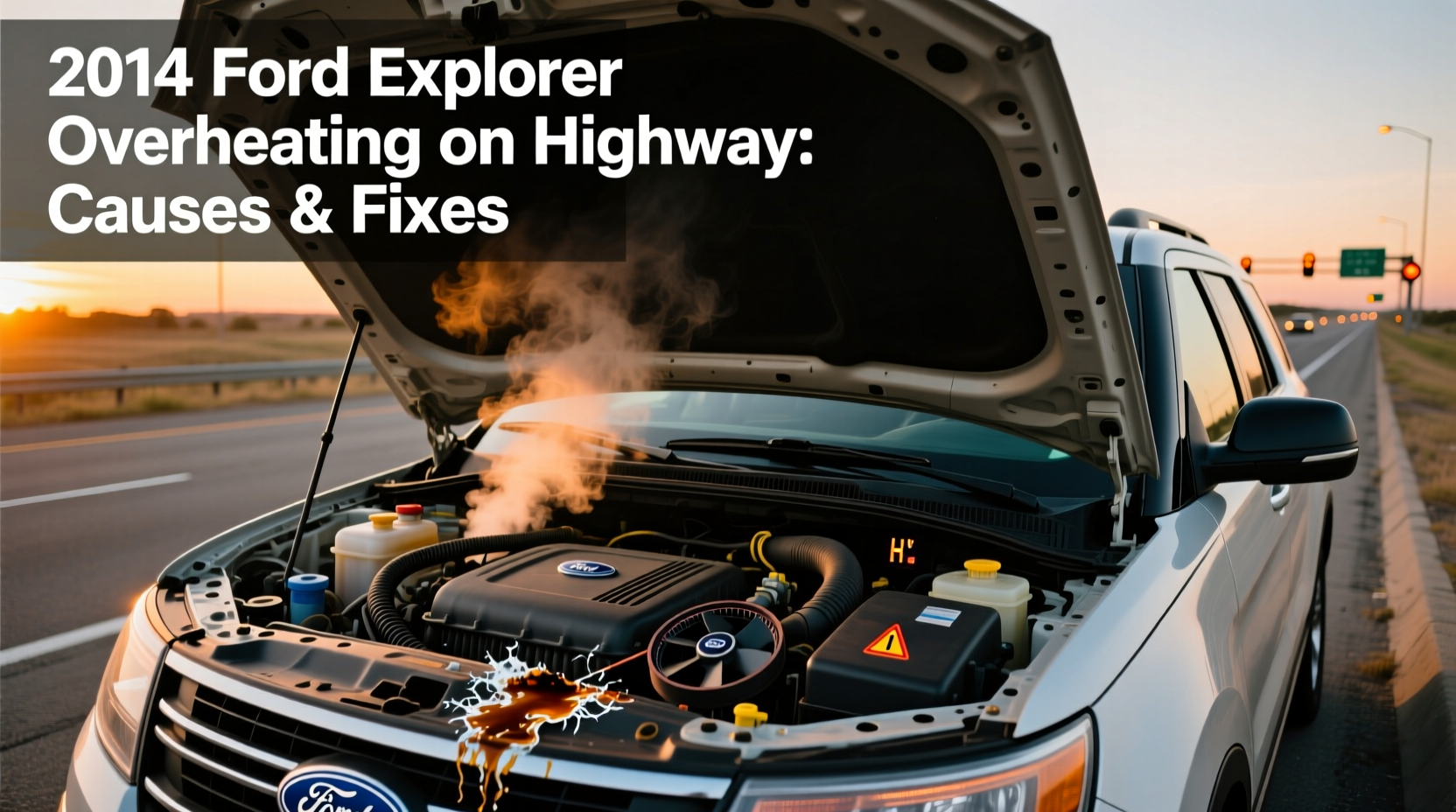 2014 explorer overheating highway