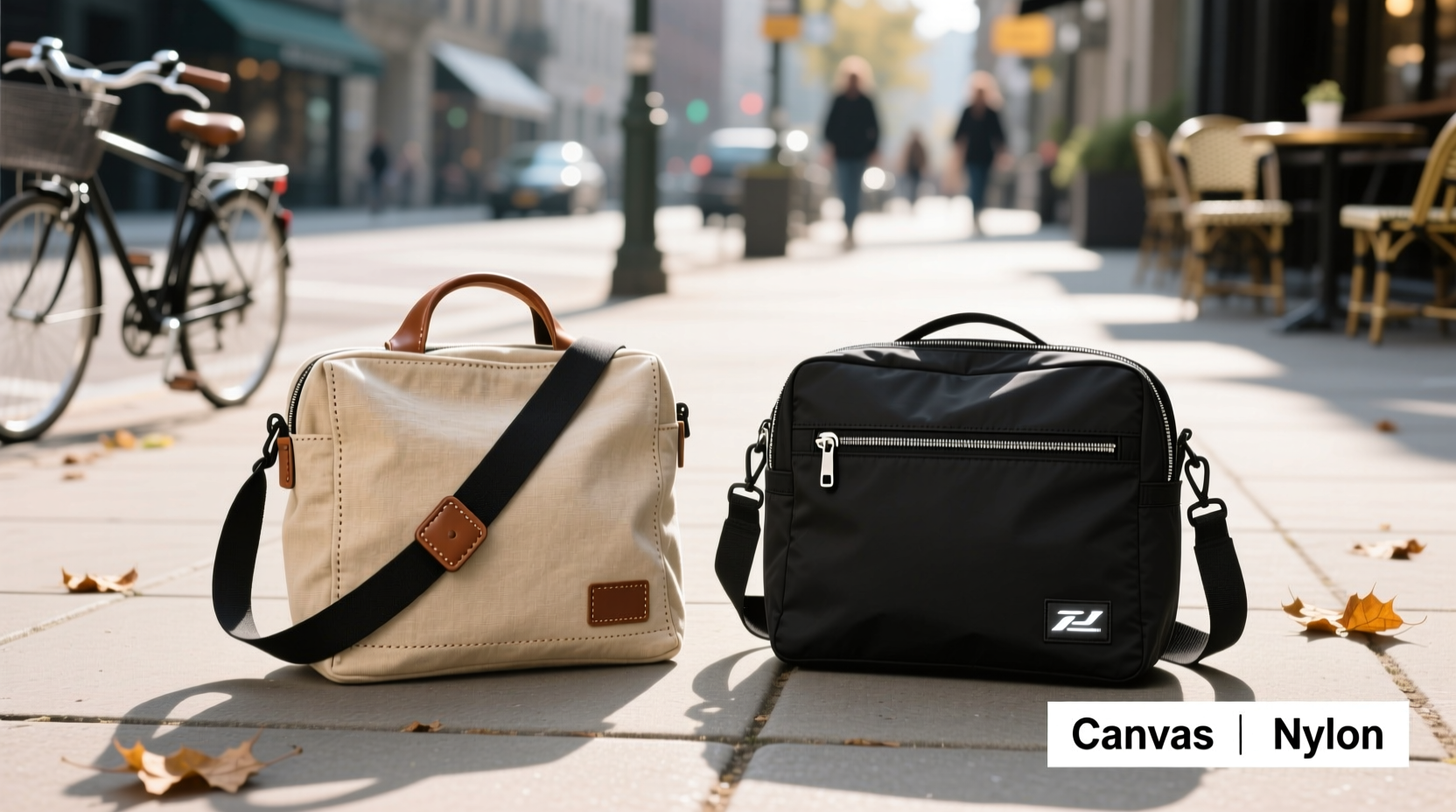 canvas or nylon crossbody bag which is better for everyday use