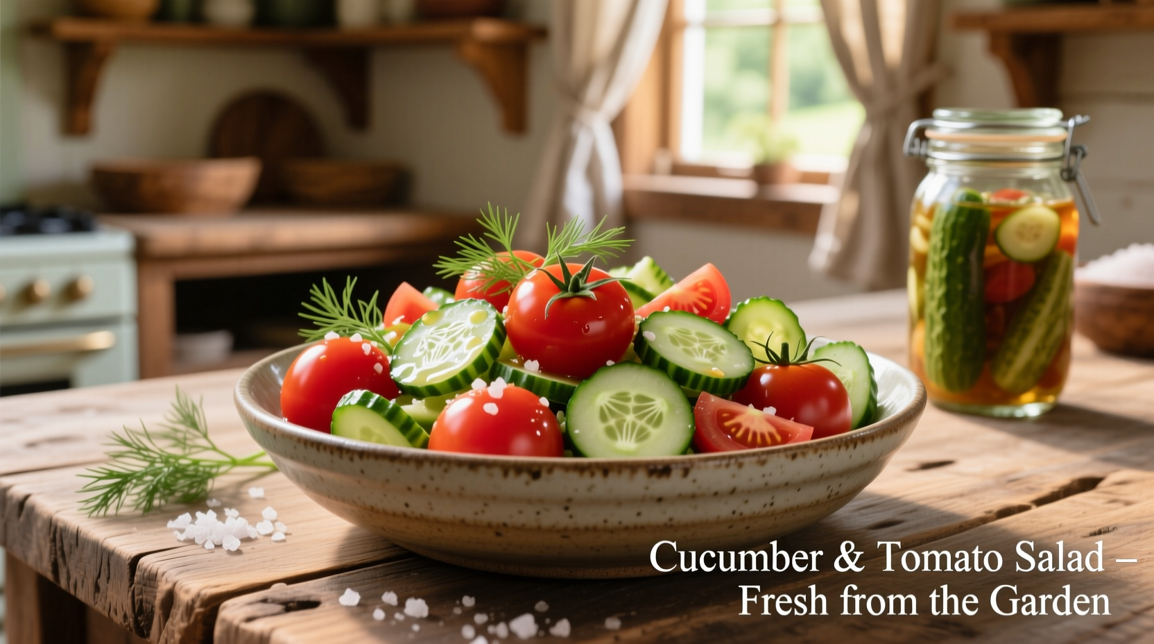 vinegar cucumber and tomato salad