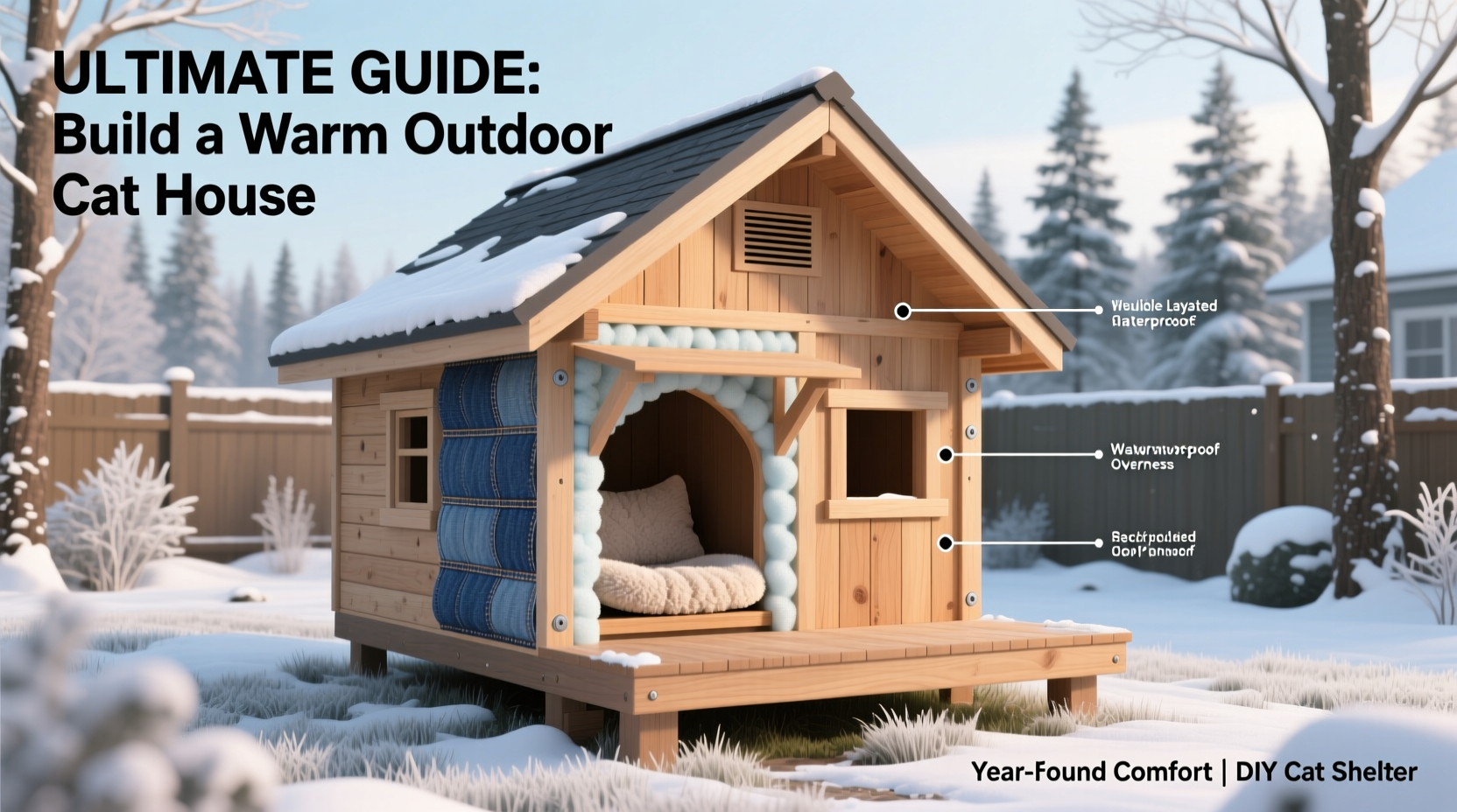 ultimate guide how to build an insulated outdoor cat house that keeps your cat warm year round