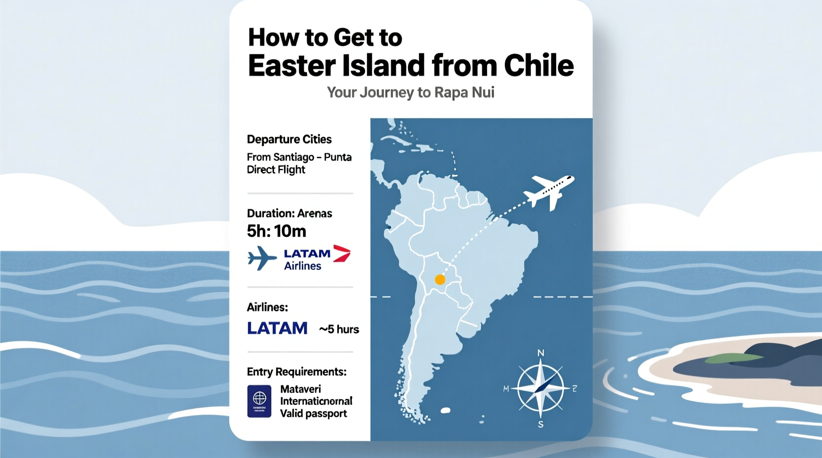 how do you get to easter island from chile