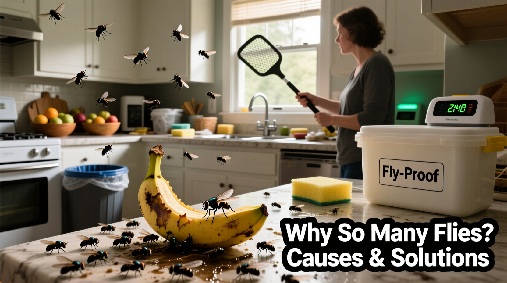 why are so many flies in my house causes solutions