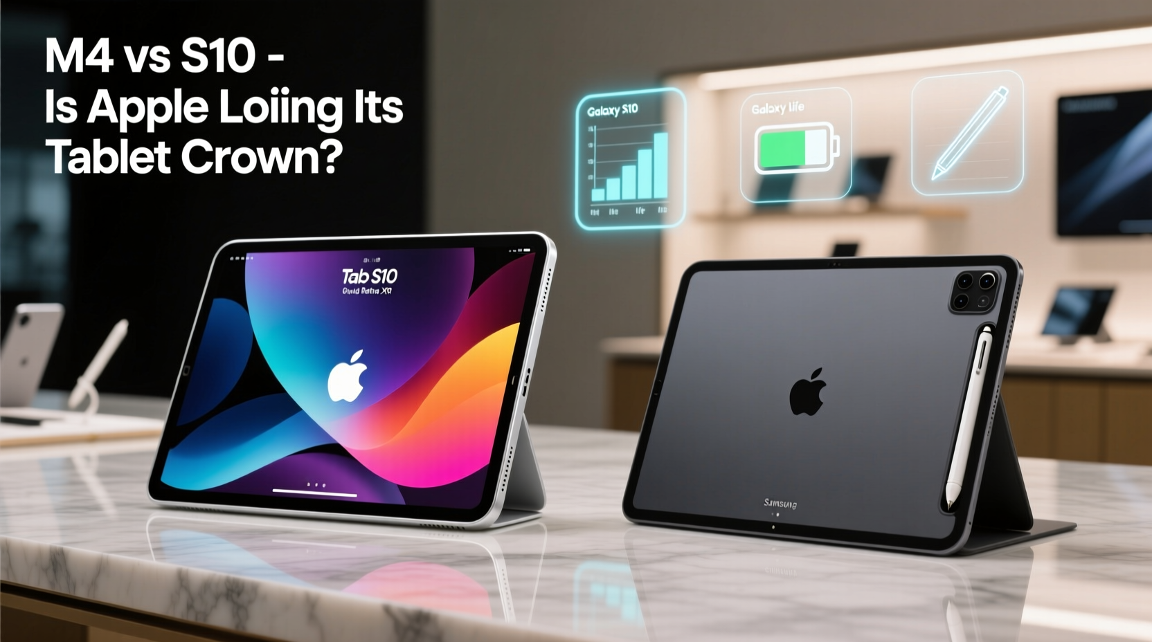 m4 ipad pro vs galaxy tab s10 is apple losing its tablet crown