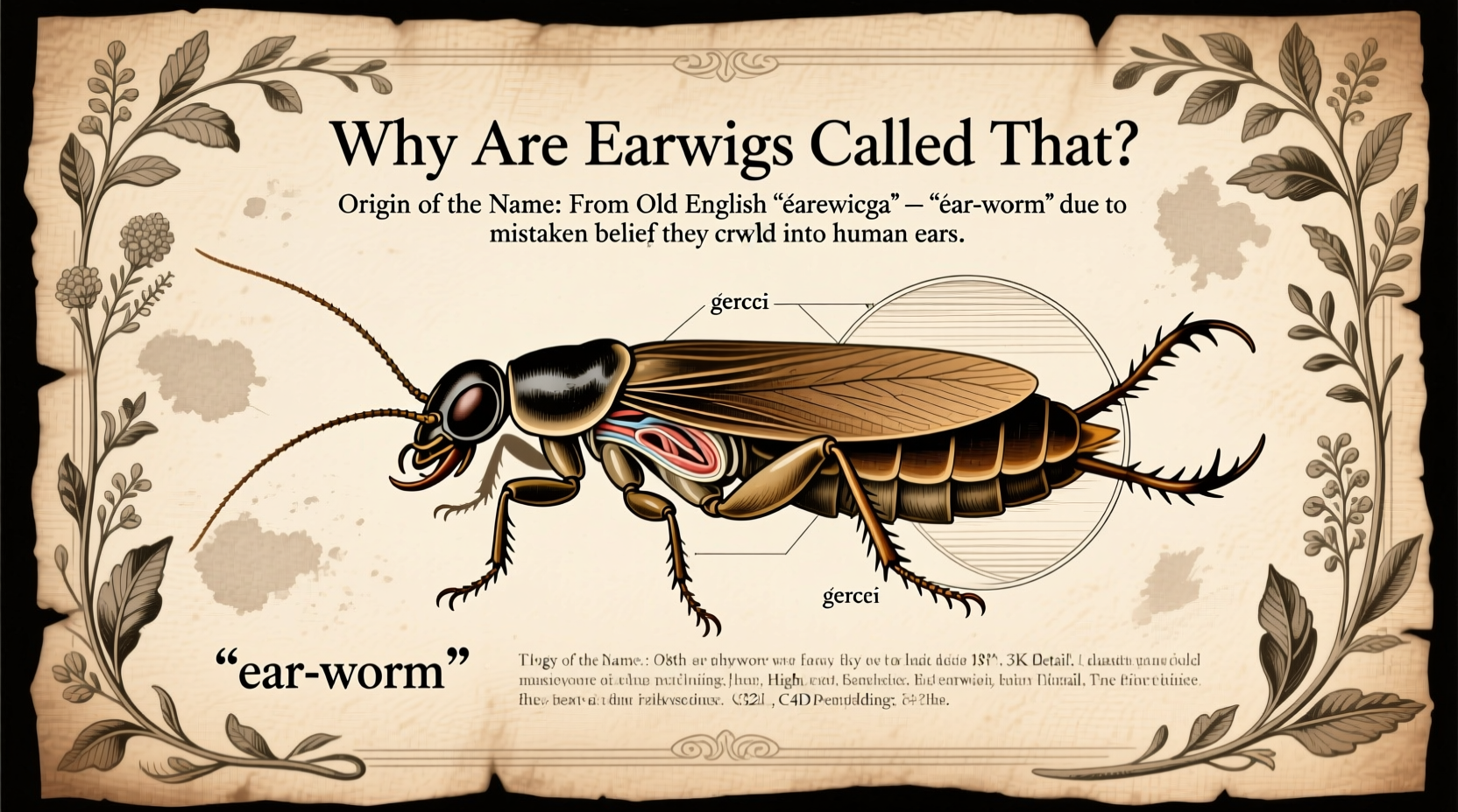 why are earwigs called that unraveling the names origins