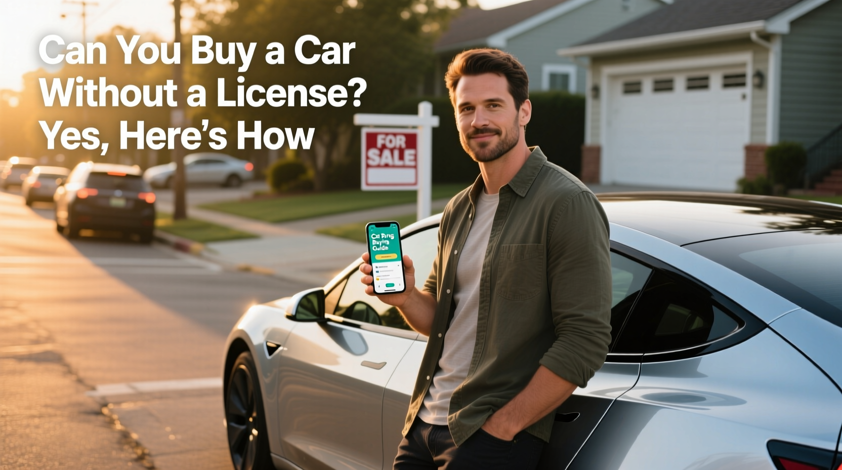 can you buy a car without license