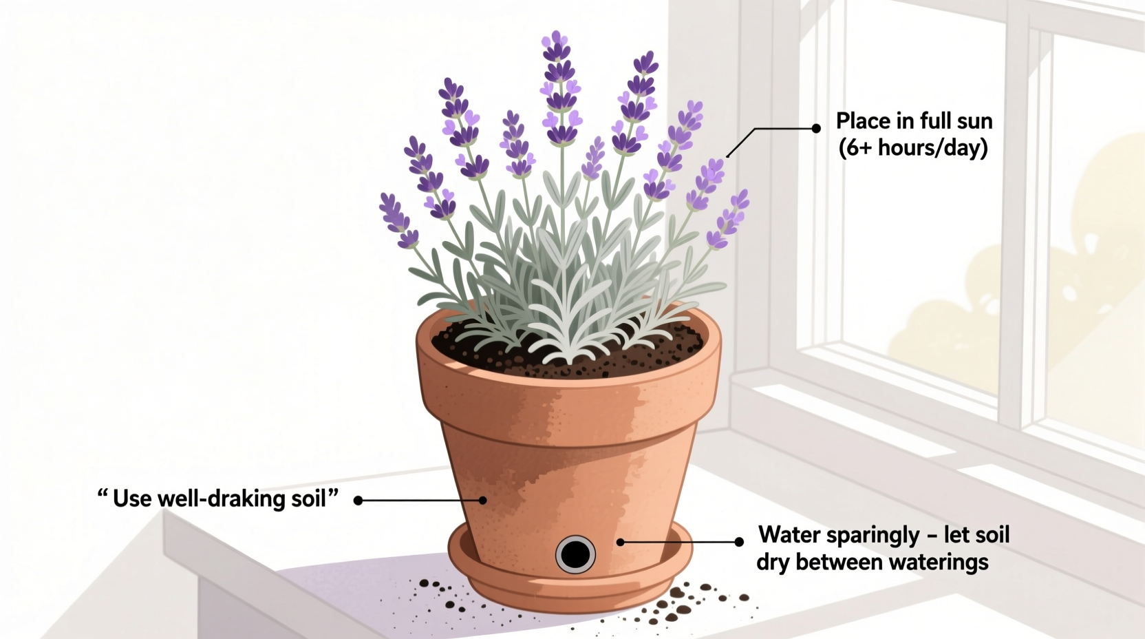how to grow potted lavender