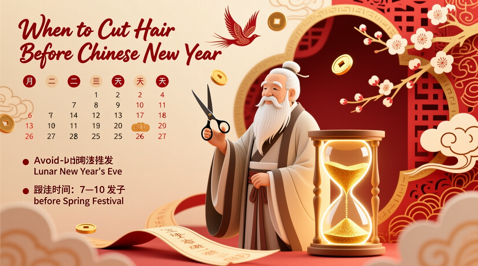 when to cut hair for chinese new year