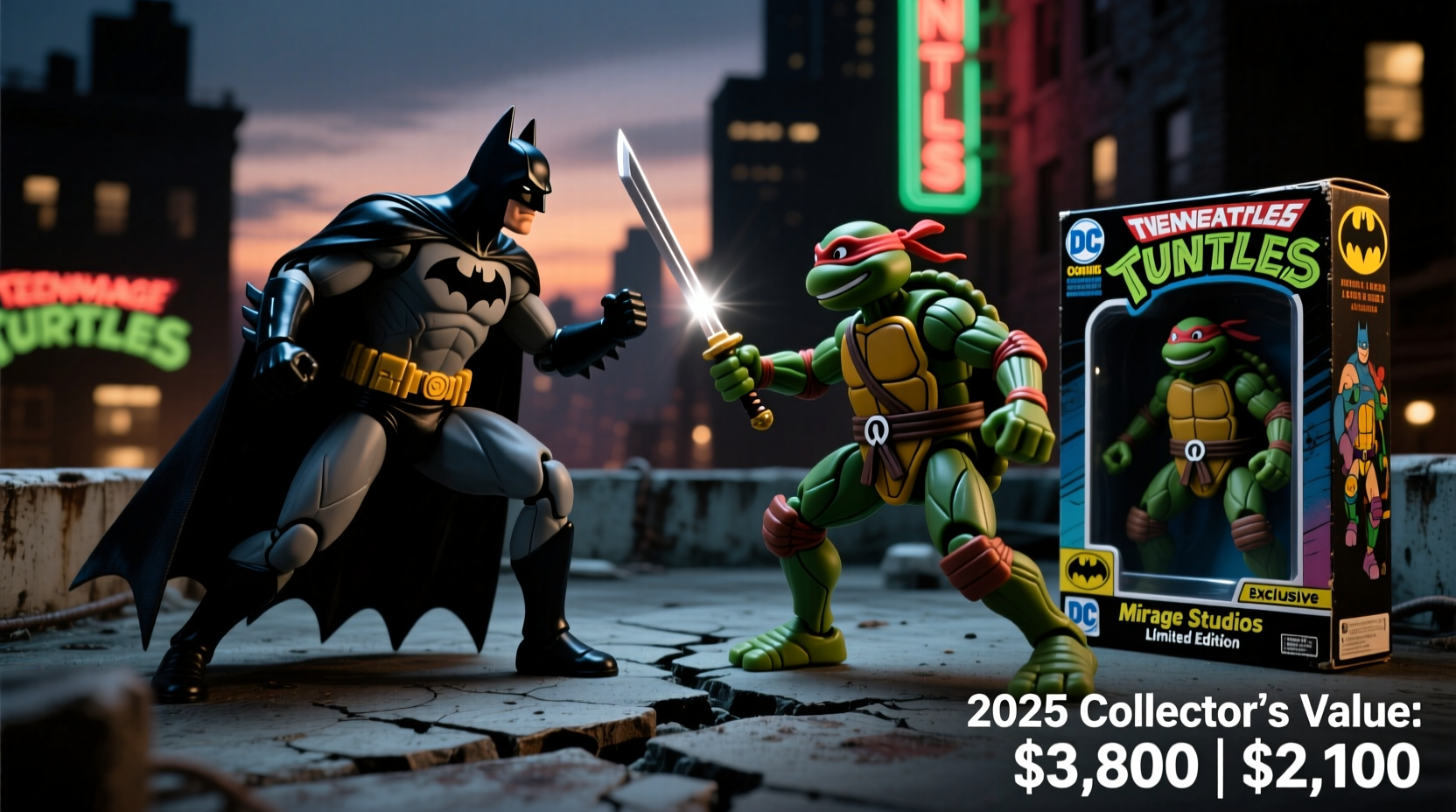 batman vs tmnt which action figures are worth more in 2025