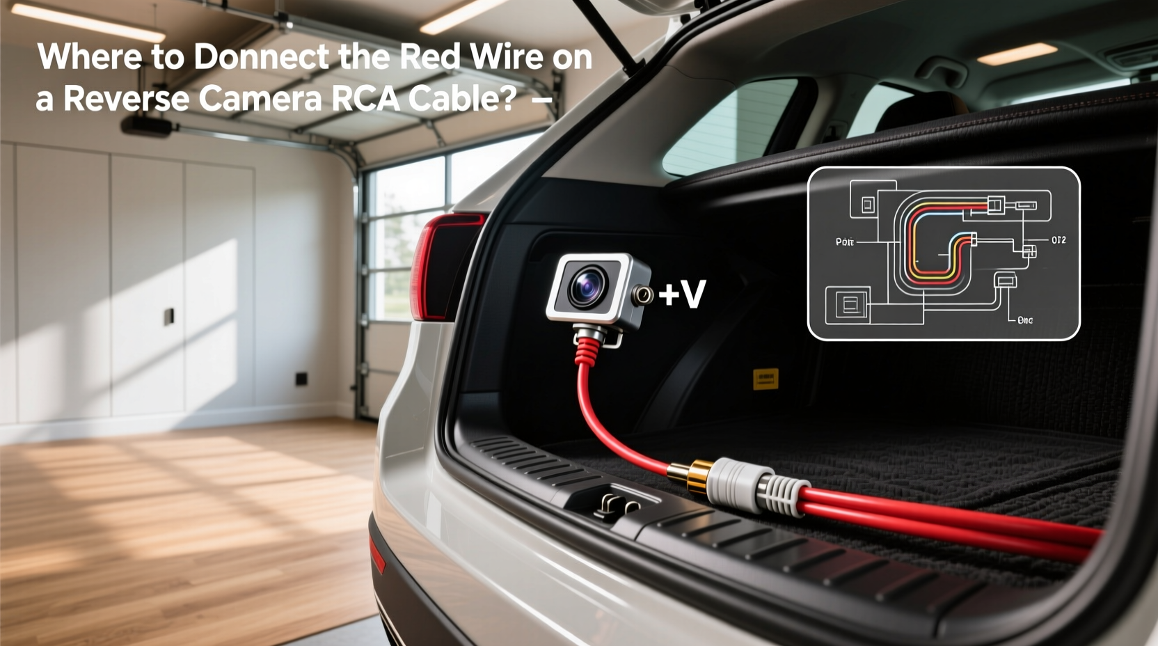 How to Choose Reverse Camera RCA Cable, Where to Connect Red Wire?
