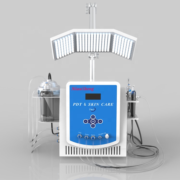 5 in 1 Portable Water peeling  Deep Cleaning Hydro facials 7 Colors PDT Led Photon Light Therapy Machine