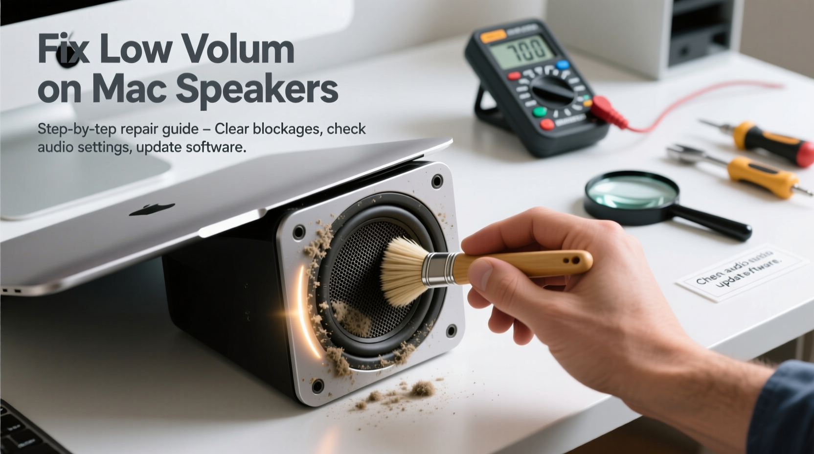 mac speakers quiet troubleshooting fixing low volume issues