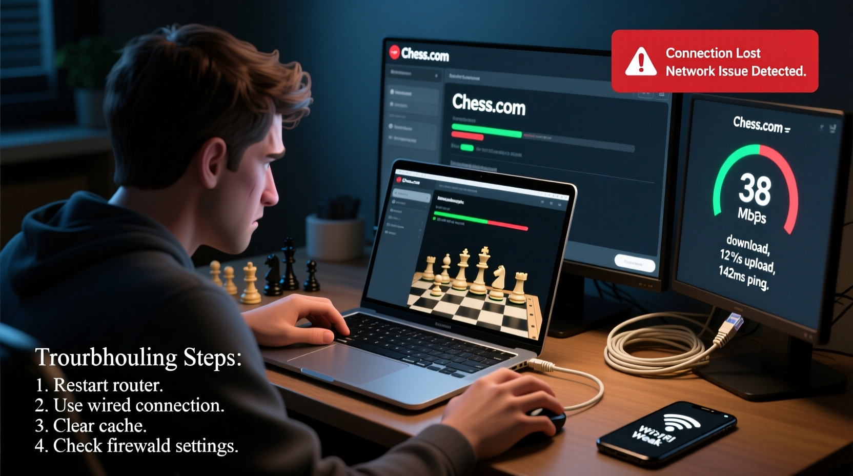 chess com lagging troubleshooting connection issues more