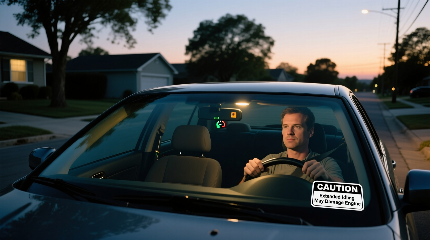 how long can you leave car running
