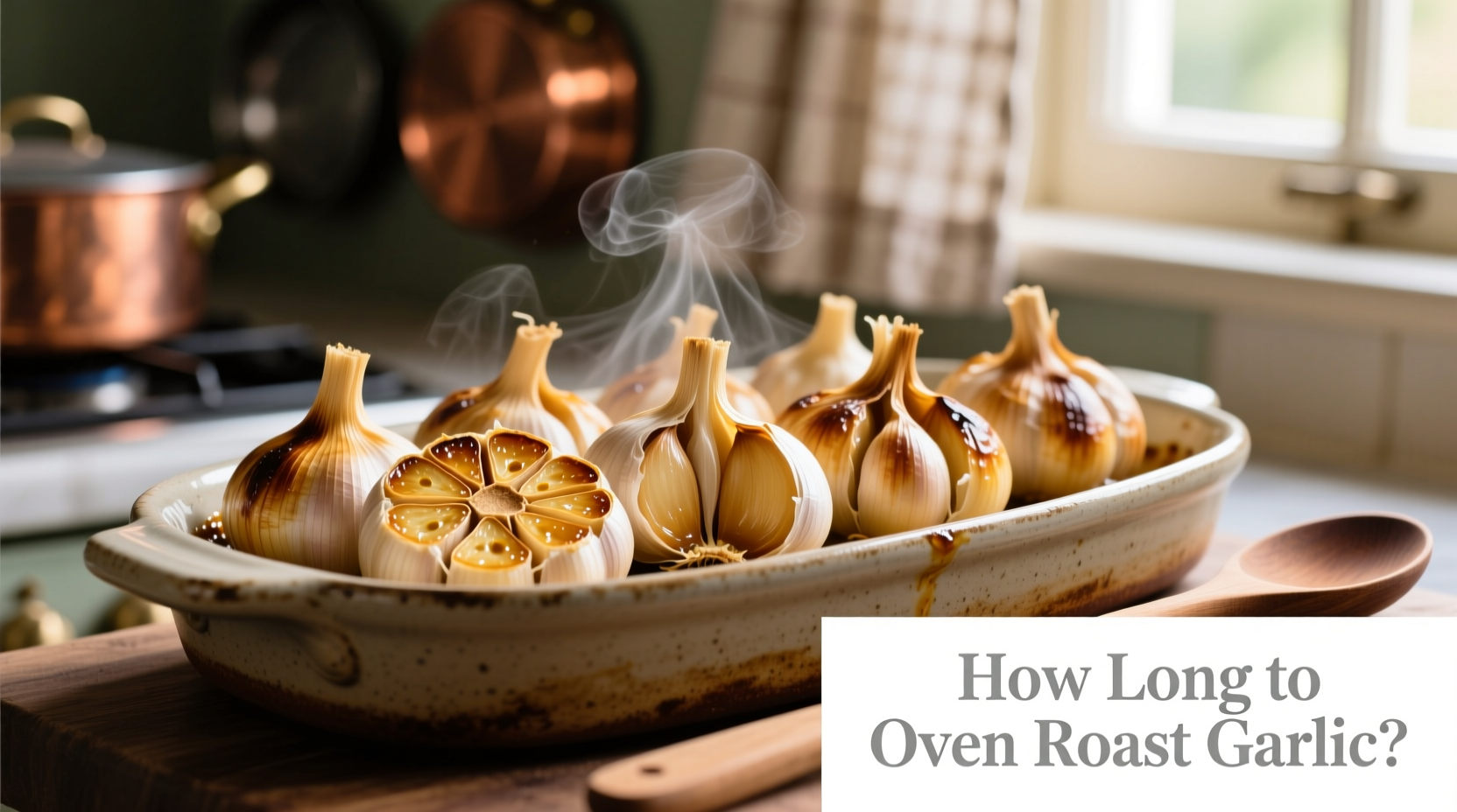 how long to oven roast garlic