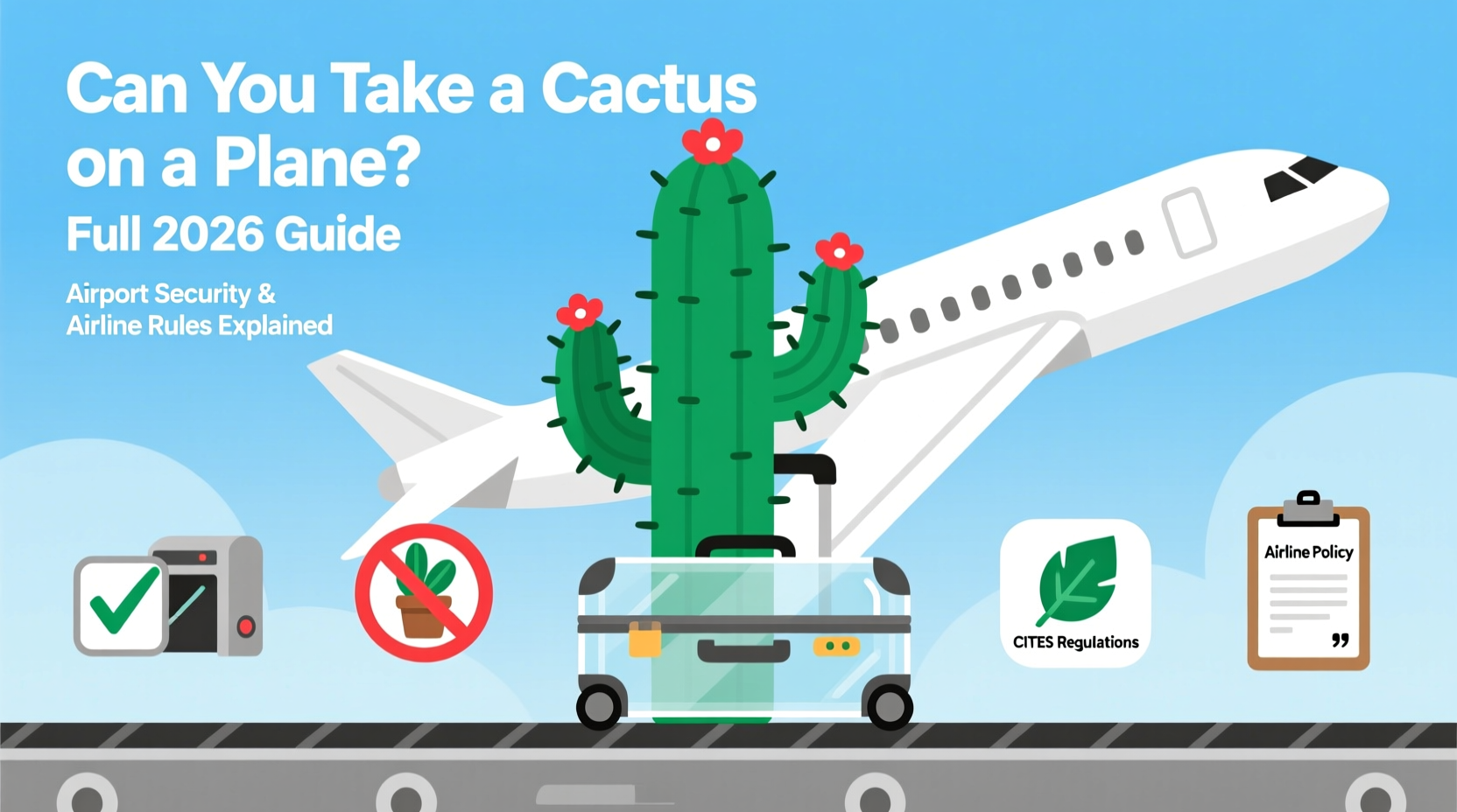 can you take cactus on a plane