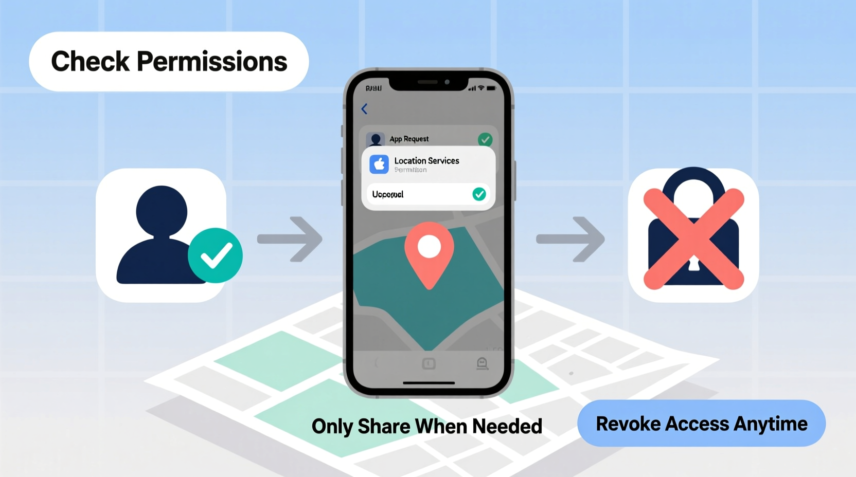 how to easily verify and control who has access to your location information