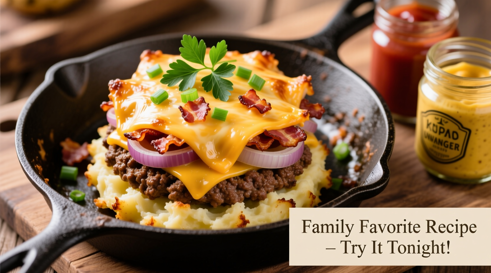 Perfect Potato Hamburger Casserole Recipe in 50 Minutes