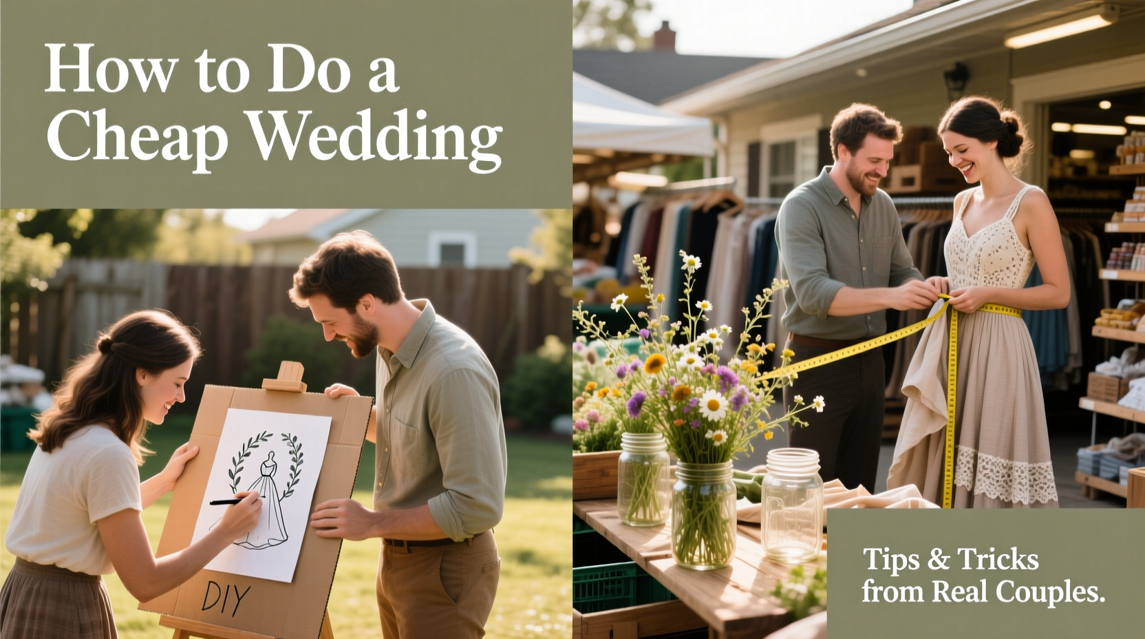 how to do a cheap wedding