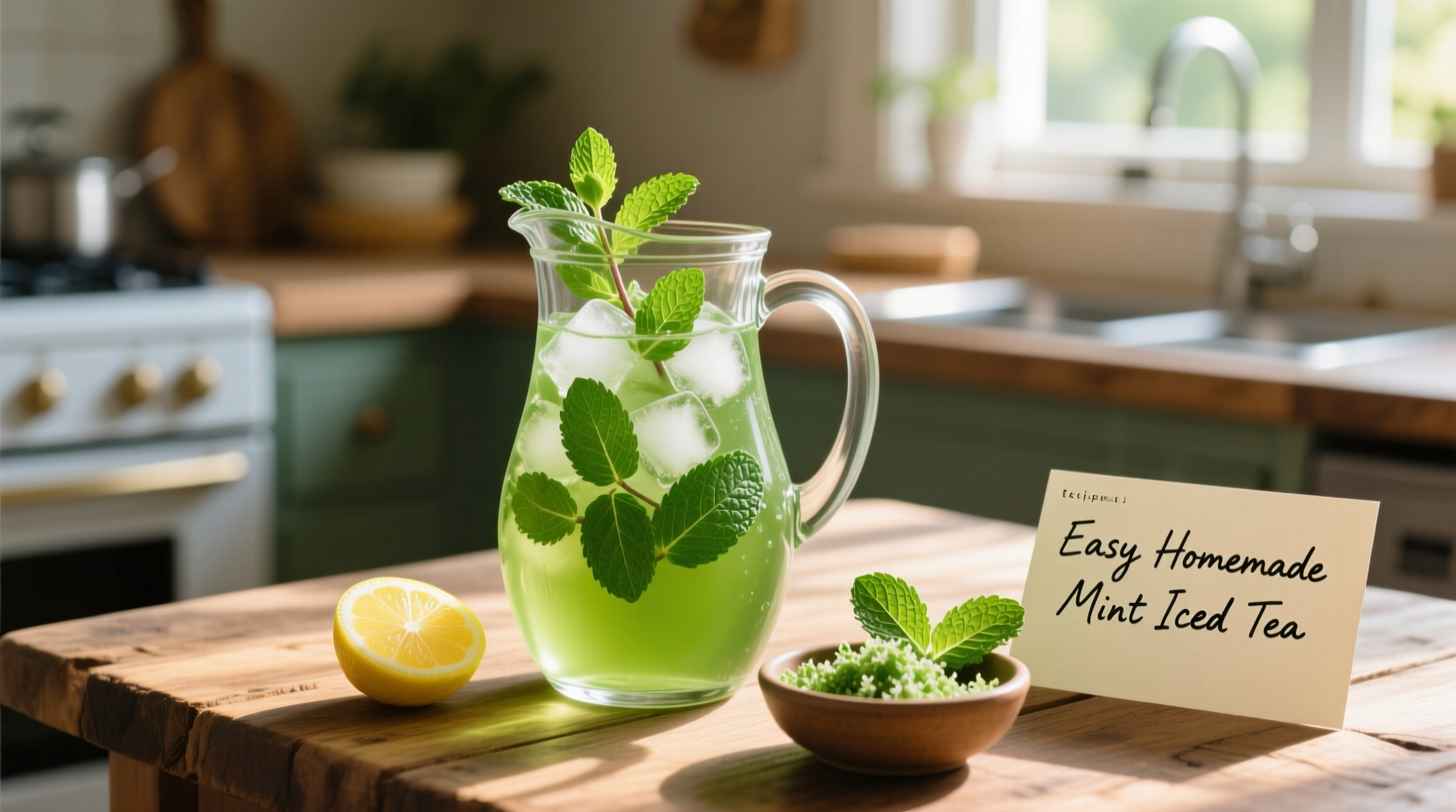 how do you make mint iced tea