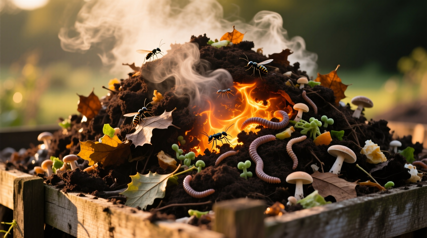 how hot compost pile