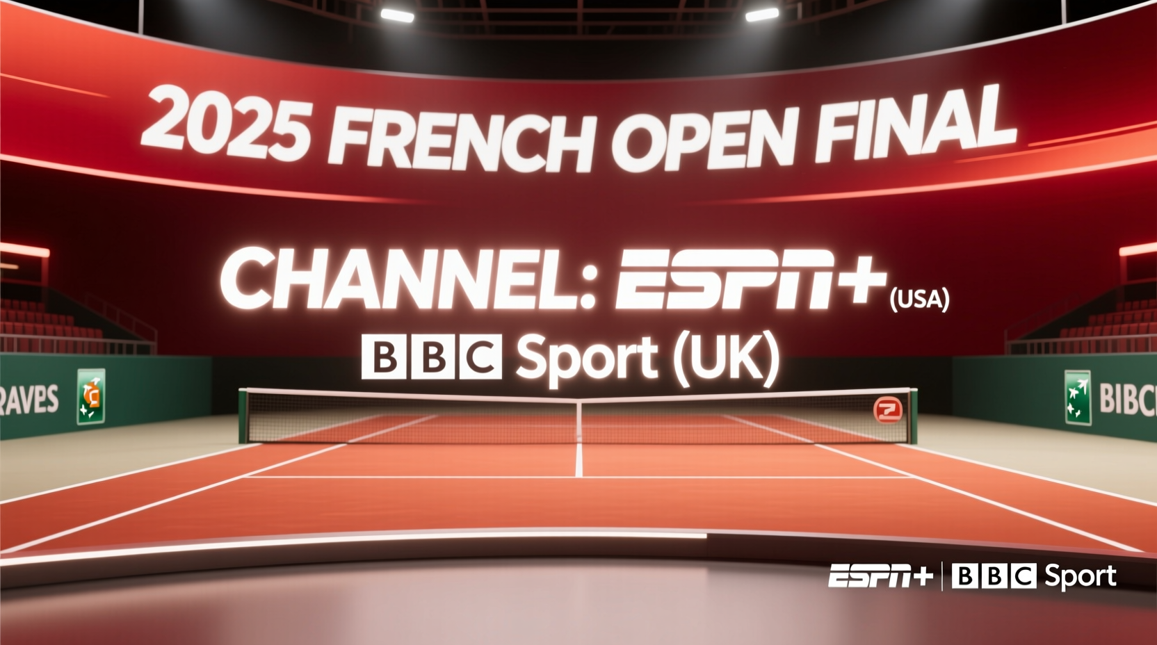 what channel is the french open final on