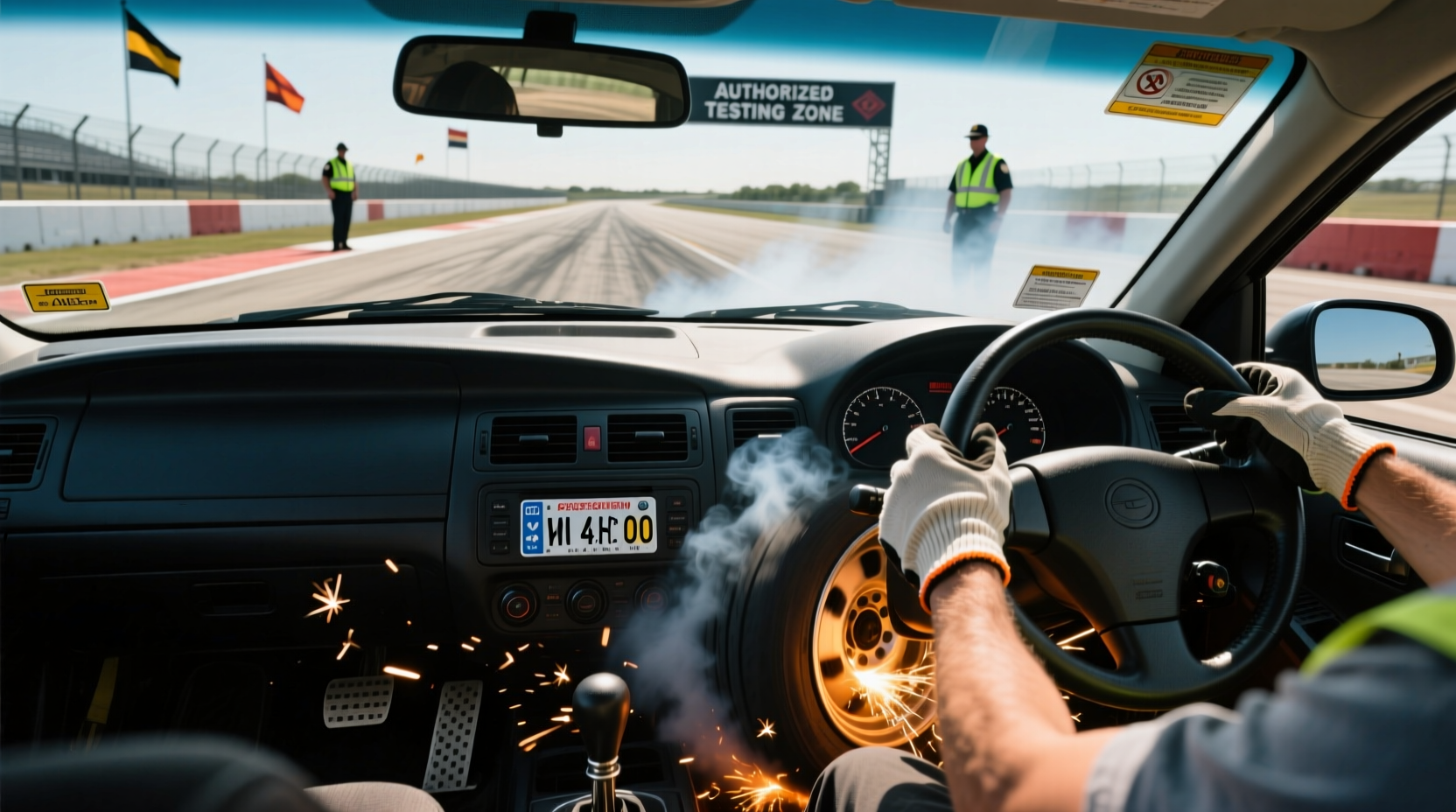 how do you do a burnout in a car