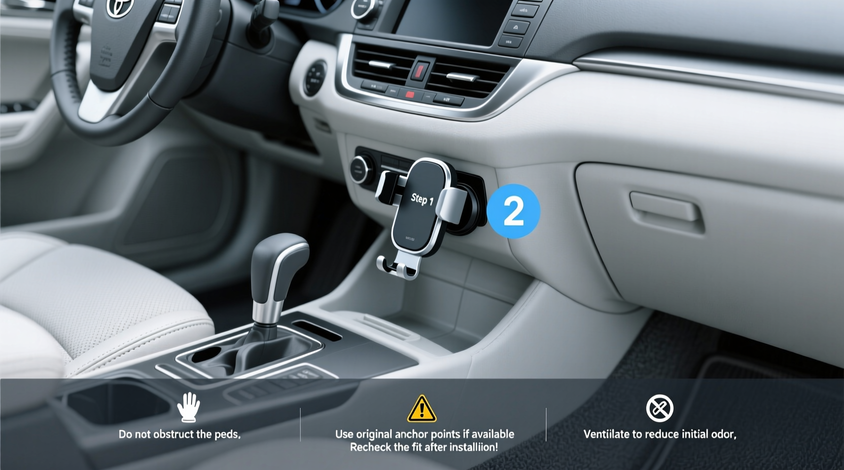 2009 prius phone mount