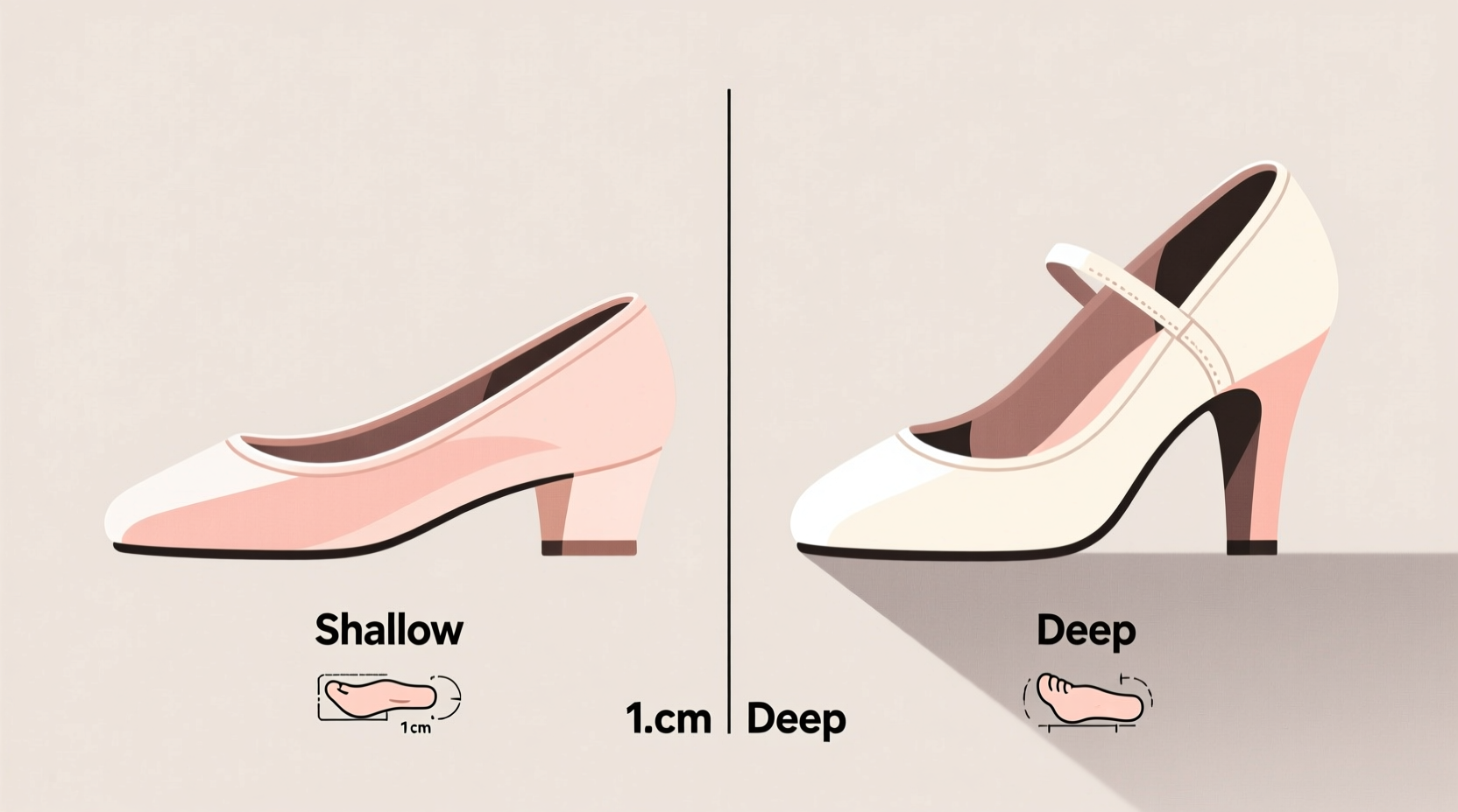 shallow vs deep ballet flats does the depth really matter