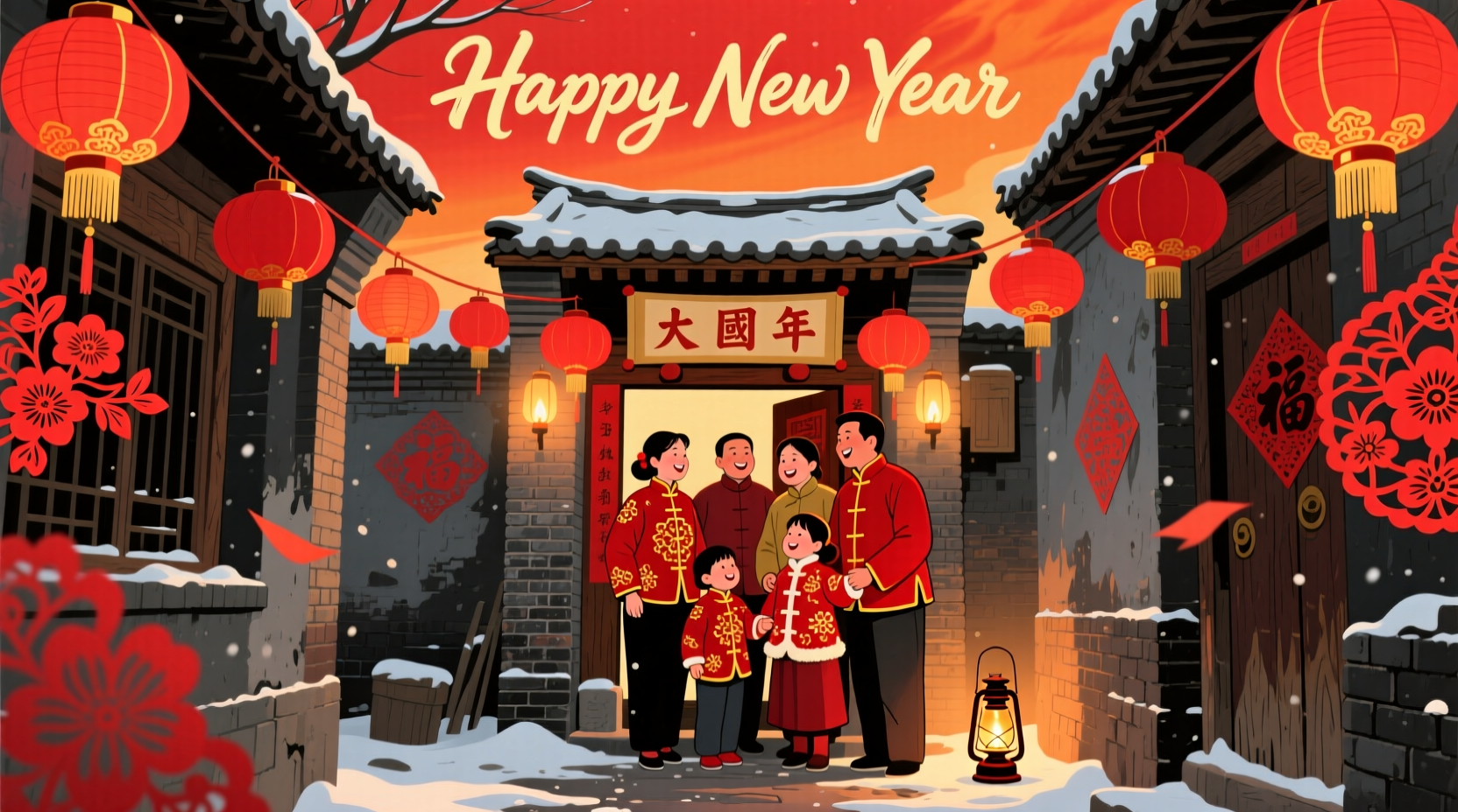 Chinese New Year 1987: January 29, Year of the Fire Rabbit, image size:1664x928