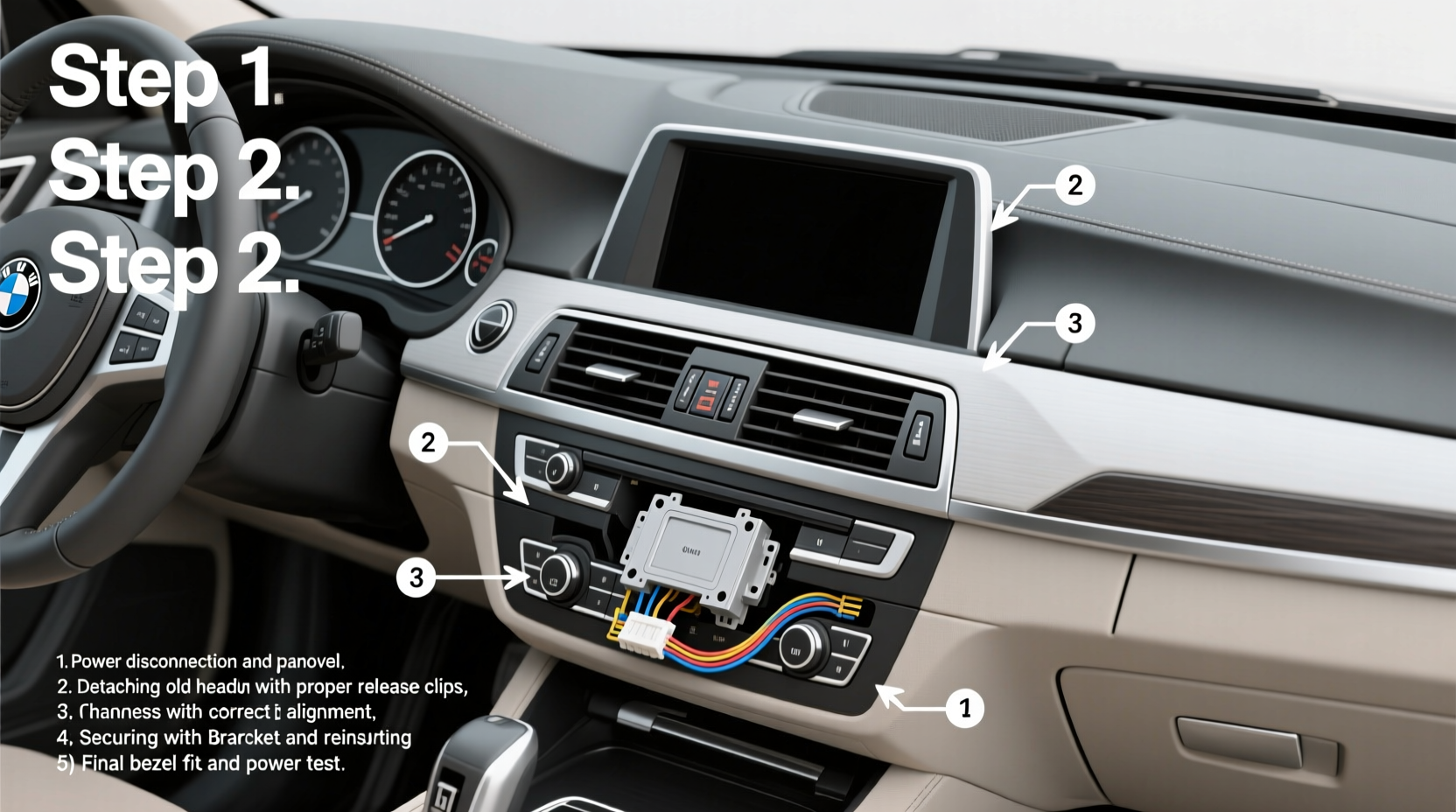 f10 rhd headunit install